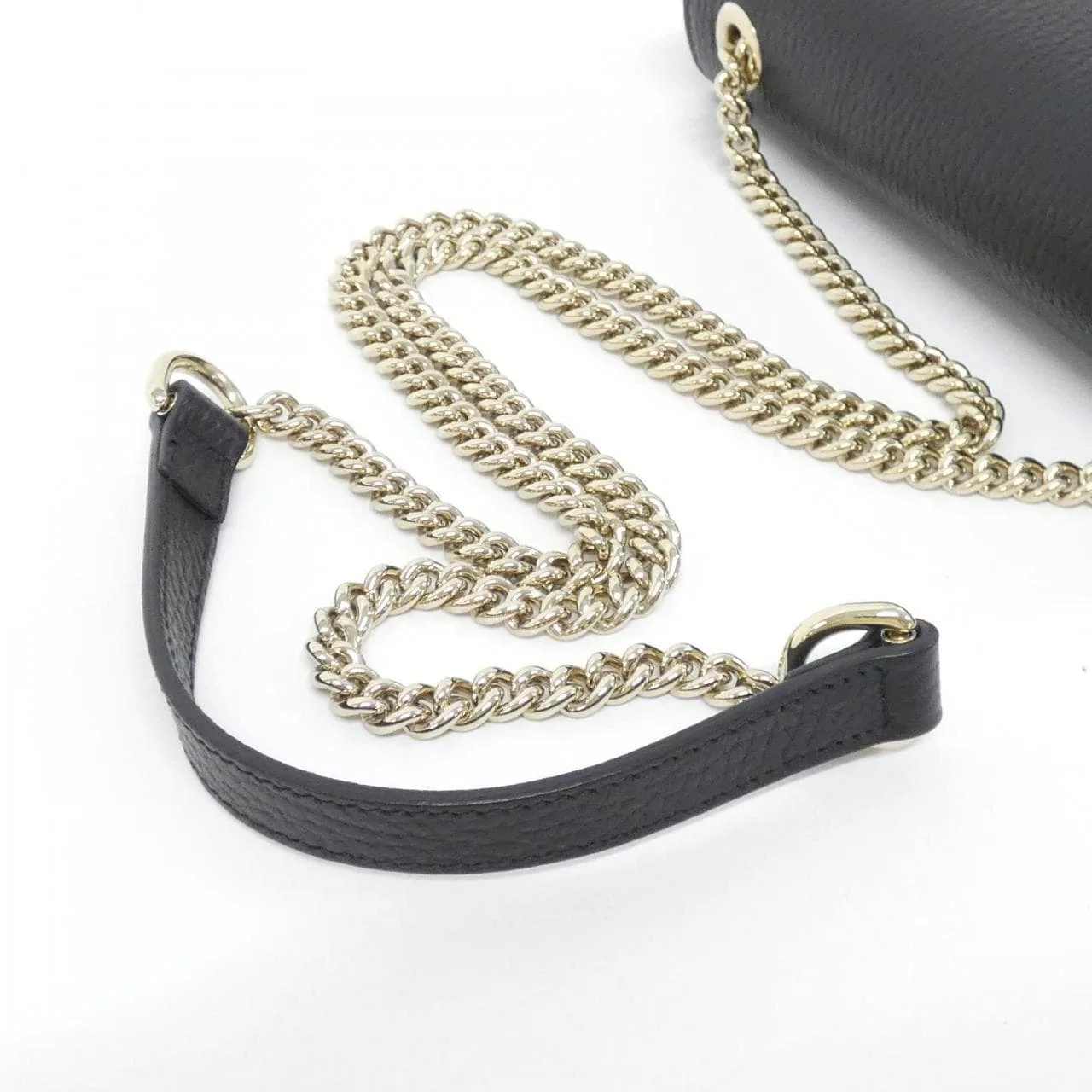 GUCCI 510304 CAO0G Shoulder Leather 黑色 皮革 中古品A - 縮圖 6