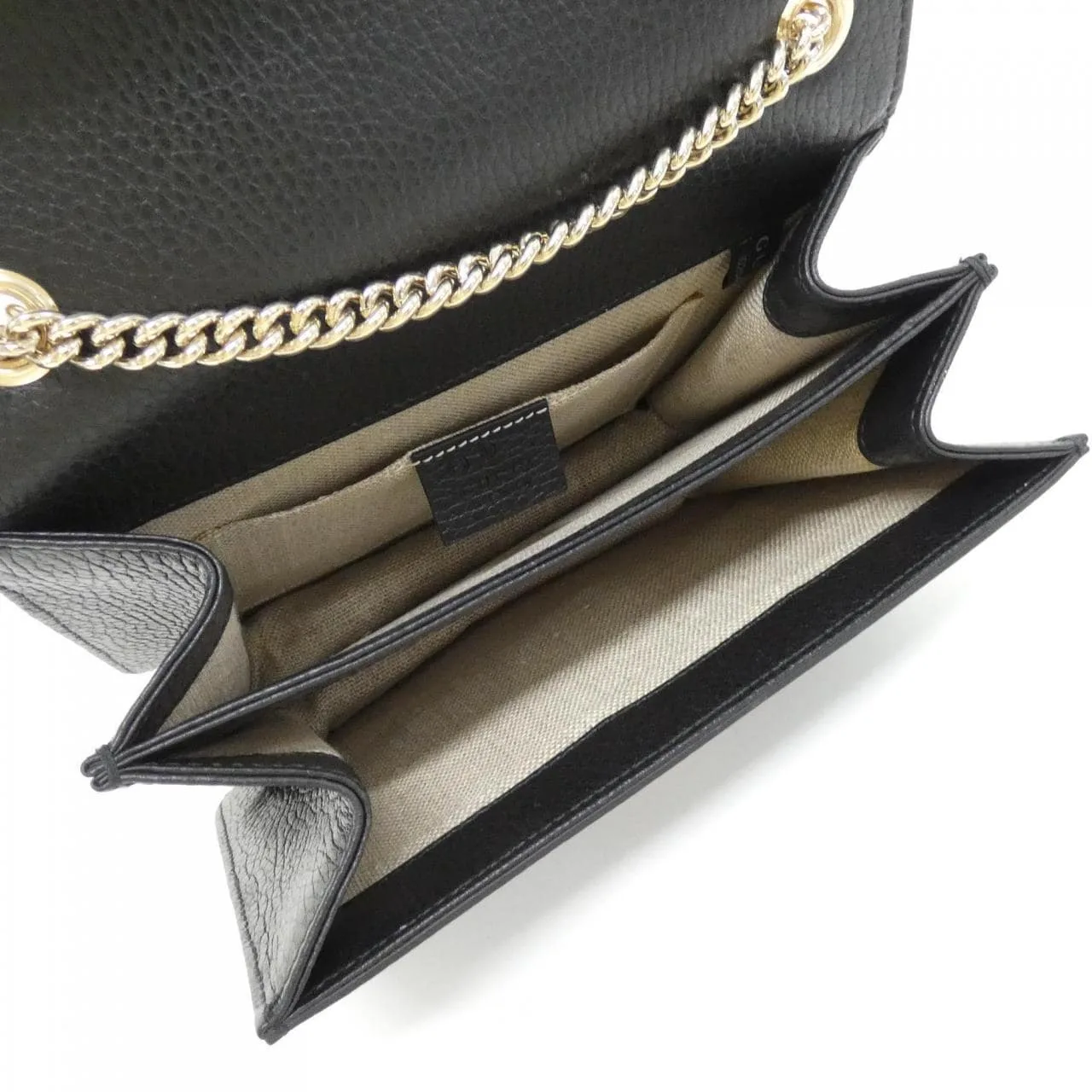 GUCCI 510304 CAO0G Shoulder Leather 黑色 皮革 中古品A - 縮圖 7