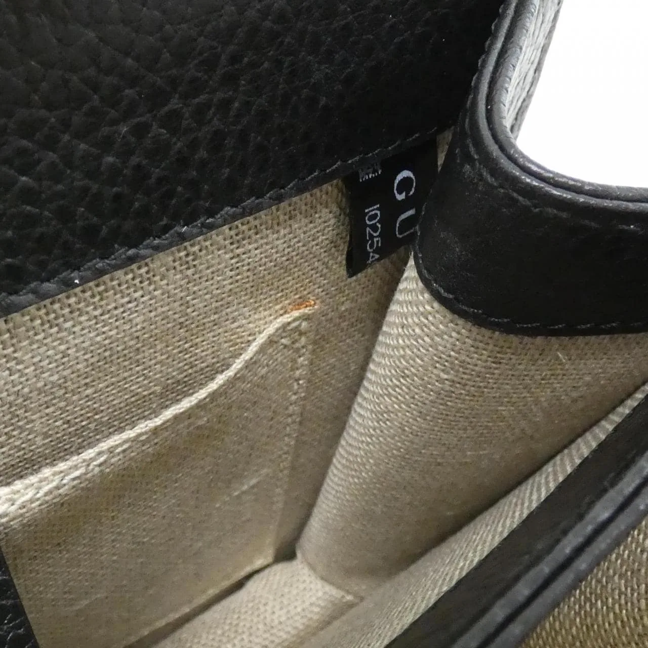 GUCCI 510304 CAO0G Shoulder Leather 黑色 皮革 中古品A - 縮圖 8