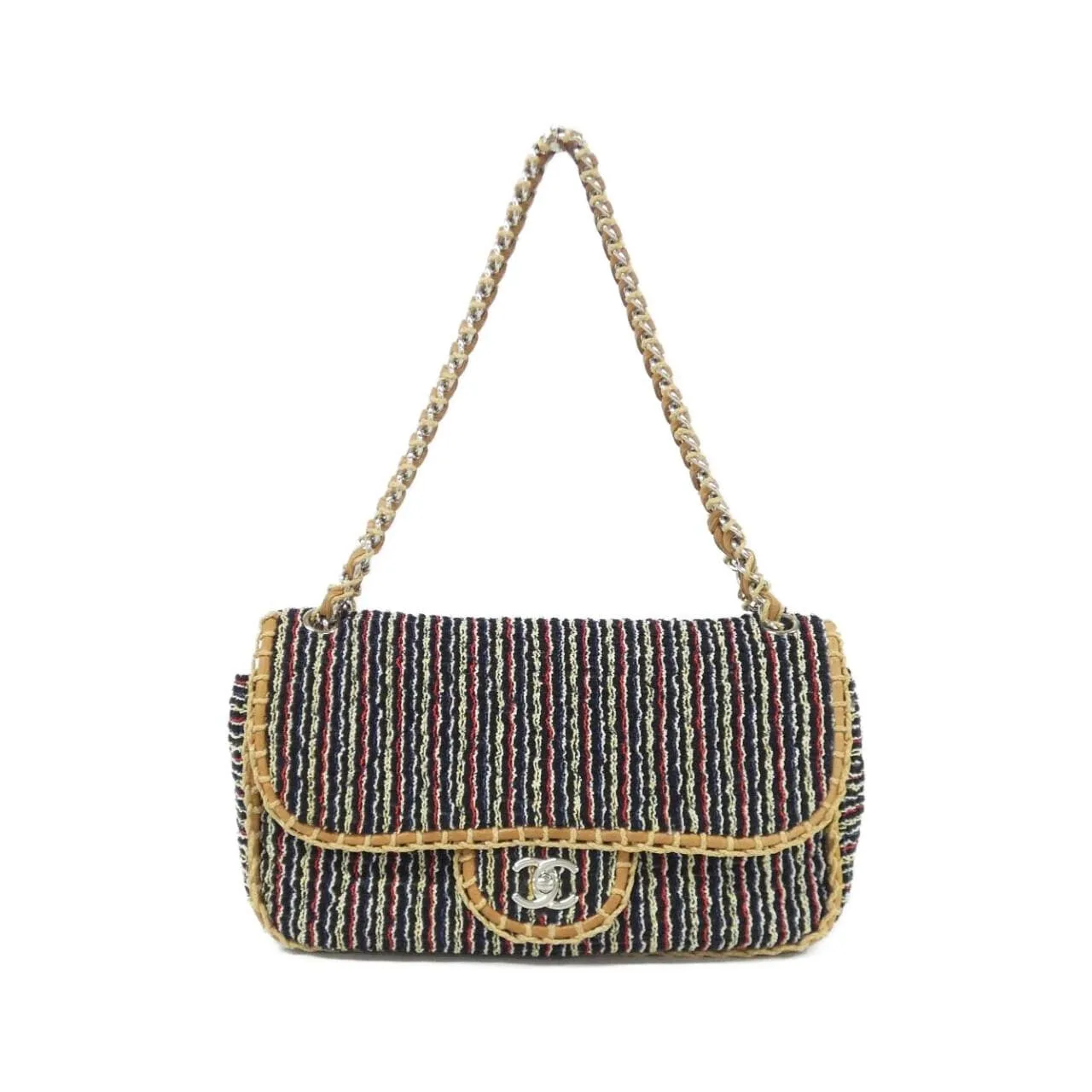 CHANEL 49211 Shoulder Tweed Multicolor