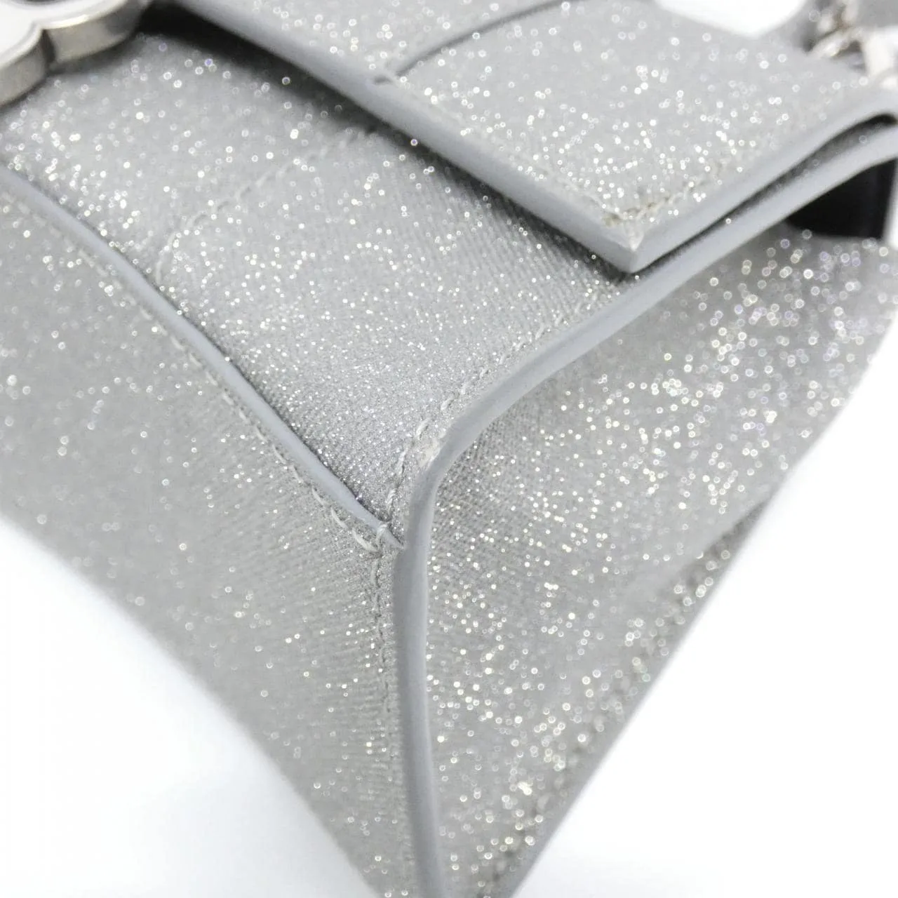 BALENCIAGA Hourglass 592833 Handbag Nylon Black Nylon Rank A - Thumbnail 3