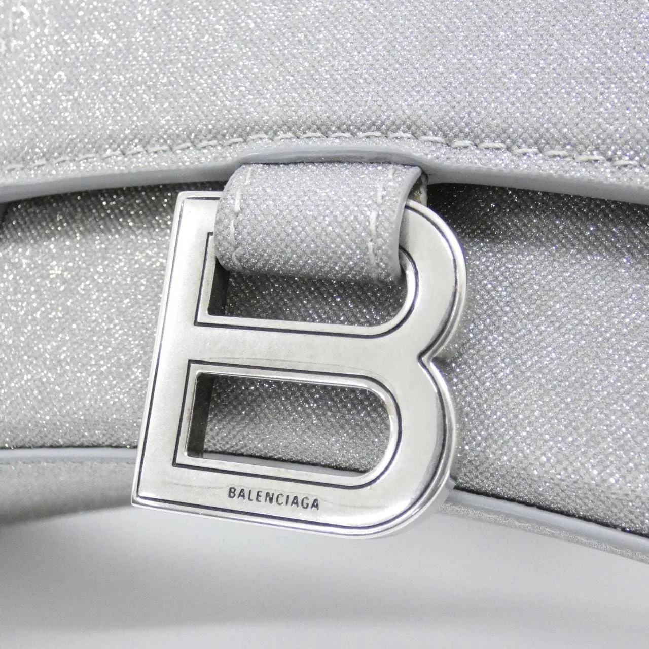 BALENCIAGA Hourglass 592833 Handbag Nylon Black Nylon Rank A - Thumbnail 4