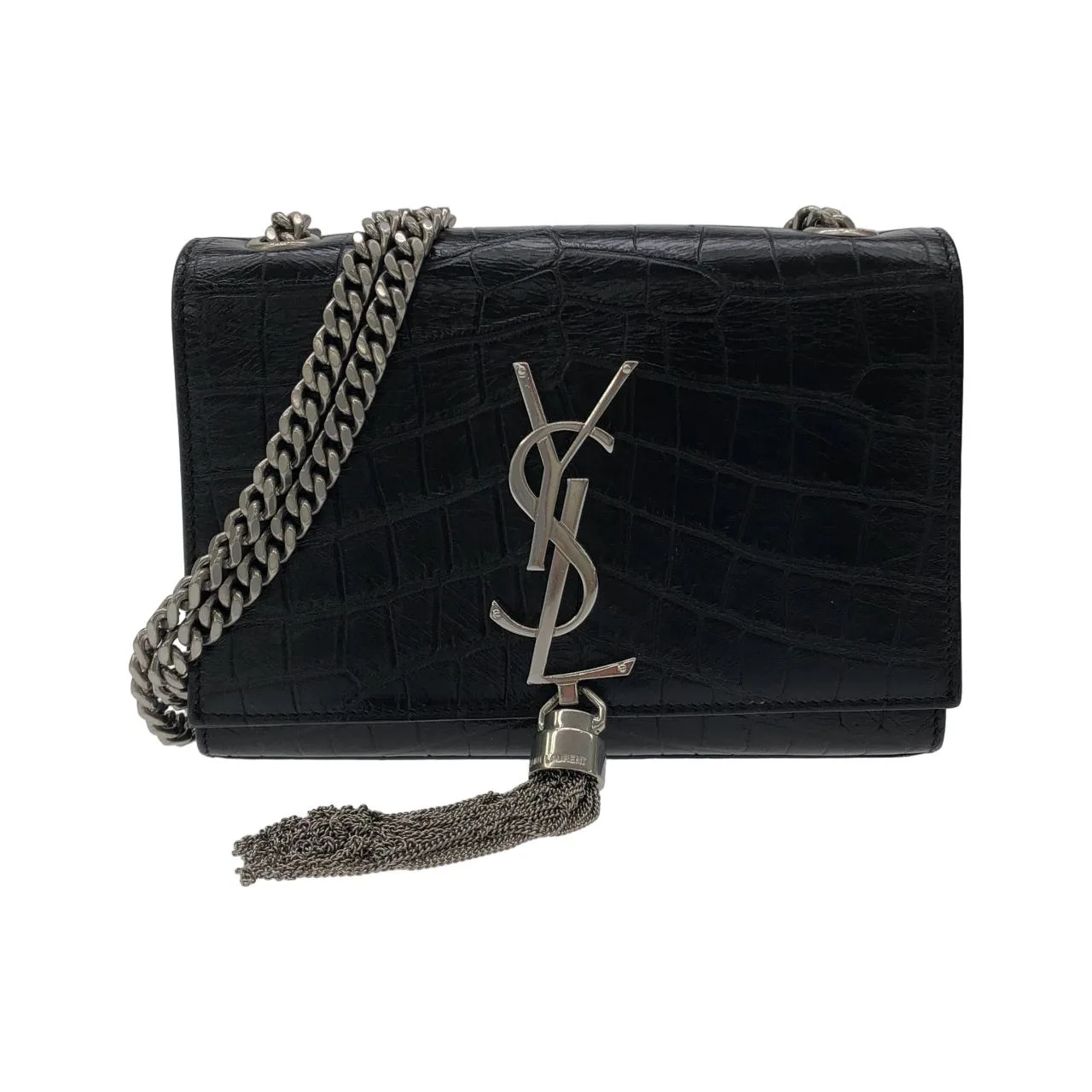 SAINT LAURENT 354120 Shoulder Leather Black