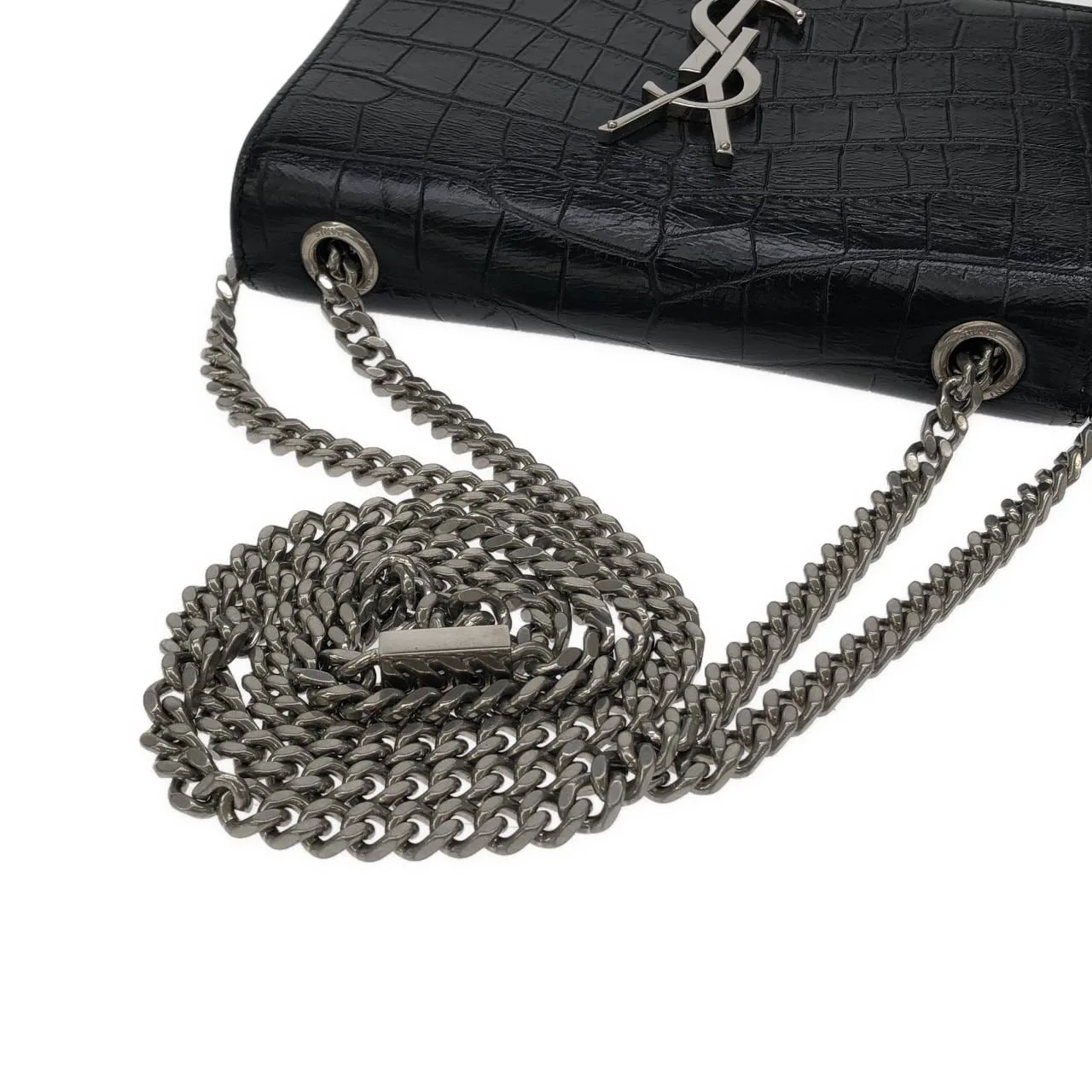 SAINT LAURENT 354120 Shoulder Leather Black Leather Rank A - Thumbnail 5