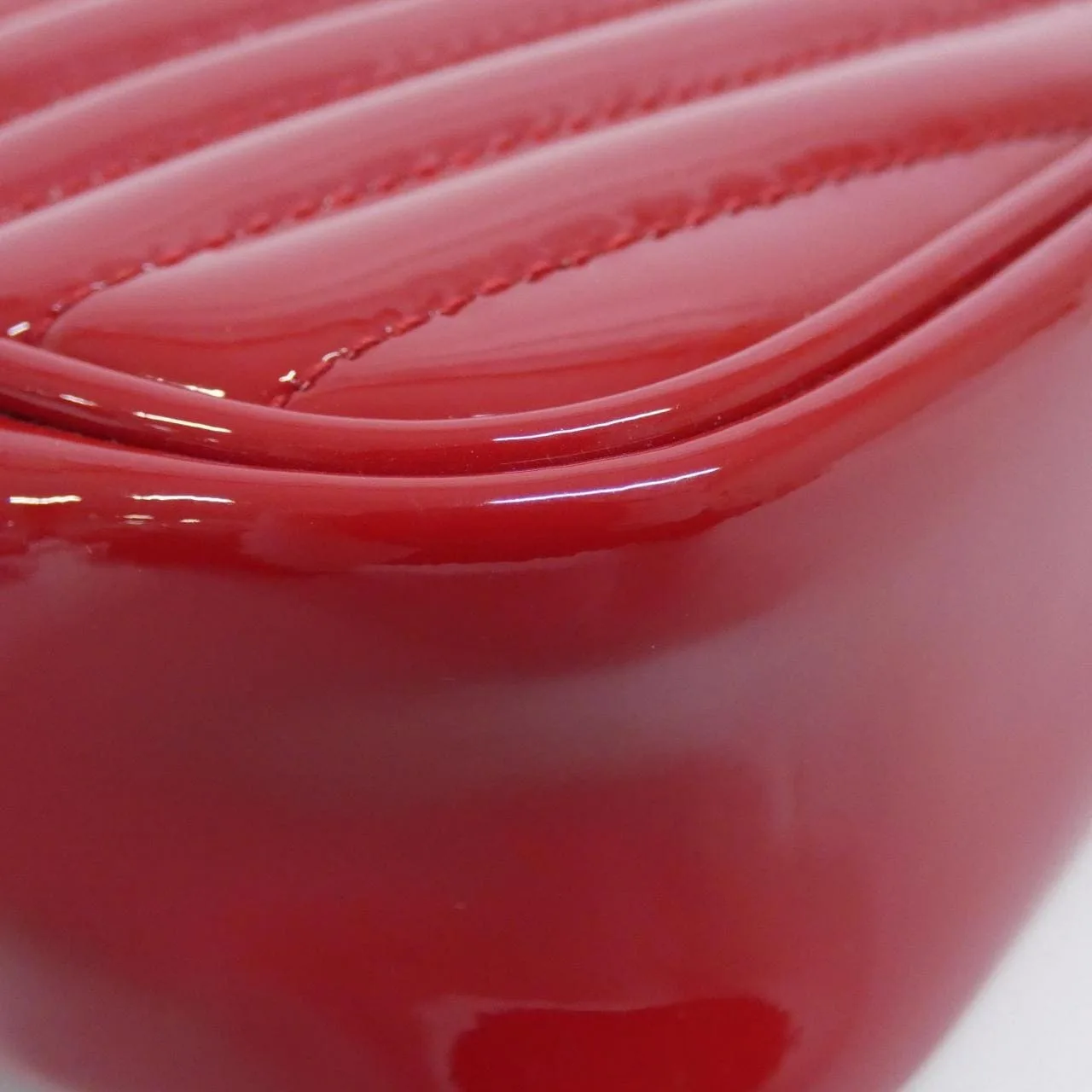 SAINT LAURENT 612579 Shoulder Patent Leather Red Patent Leather Rank A - Thumbnail 3