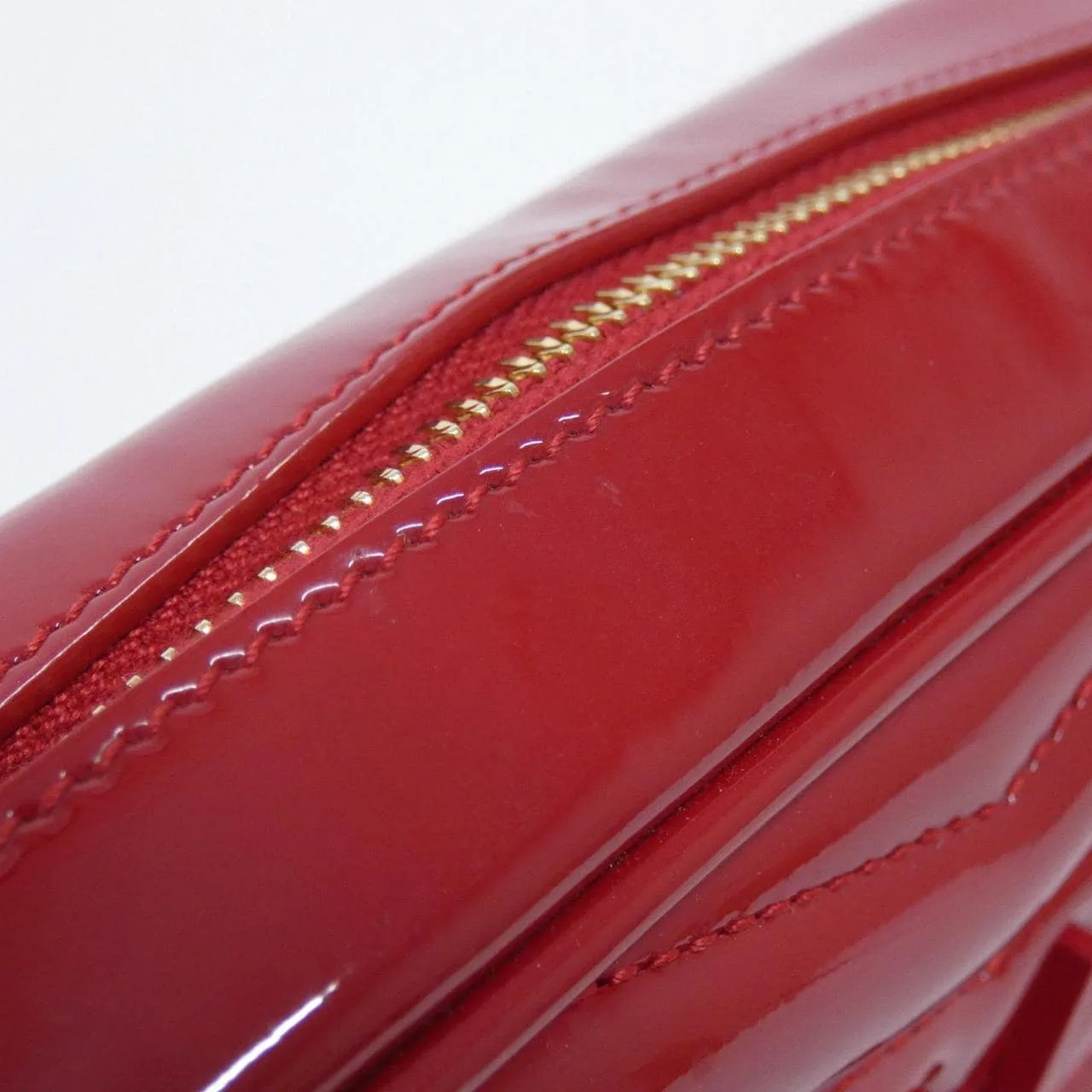 SAINT LAURENT 612579 Shoulder Patent Leather Red Patent Leather Rank A - Thumbnail 6