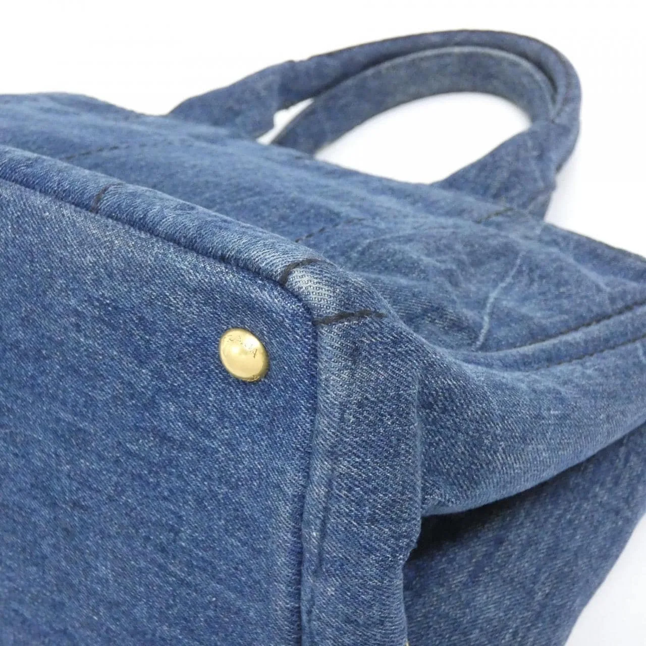 PRADA Canapa B1877B 手提包 黑色 中古品B - 縮圖 3