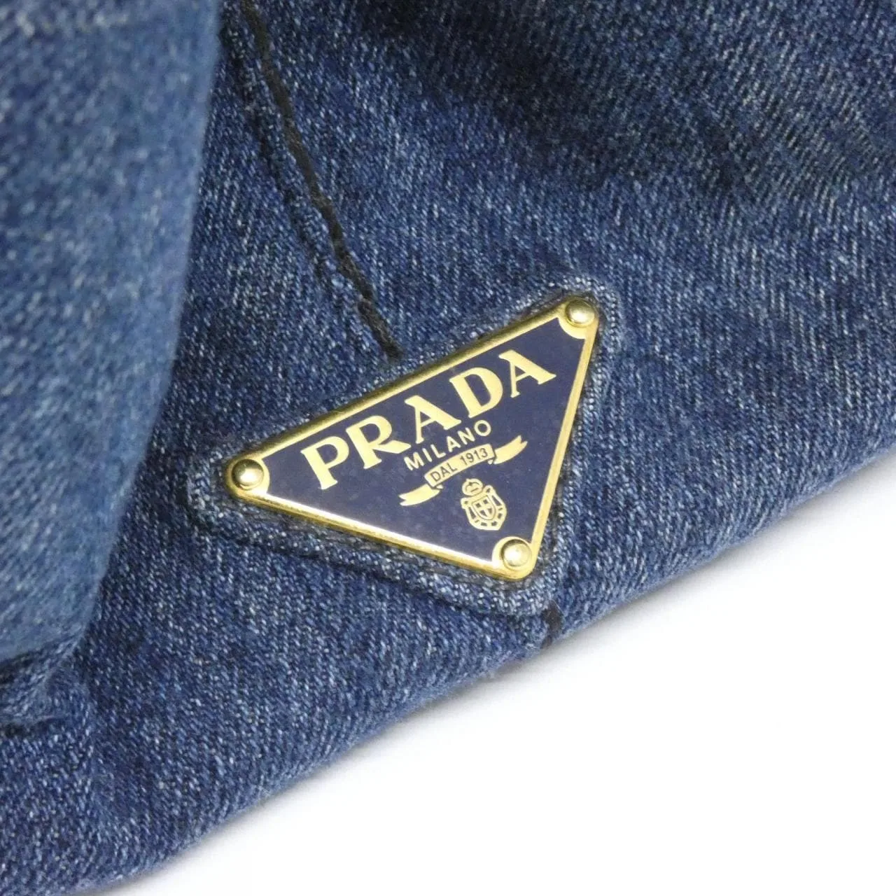 PRADA Canapa B1877B 手提包 黑色 中古品B - 縮圖 4