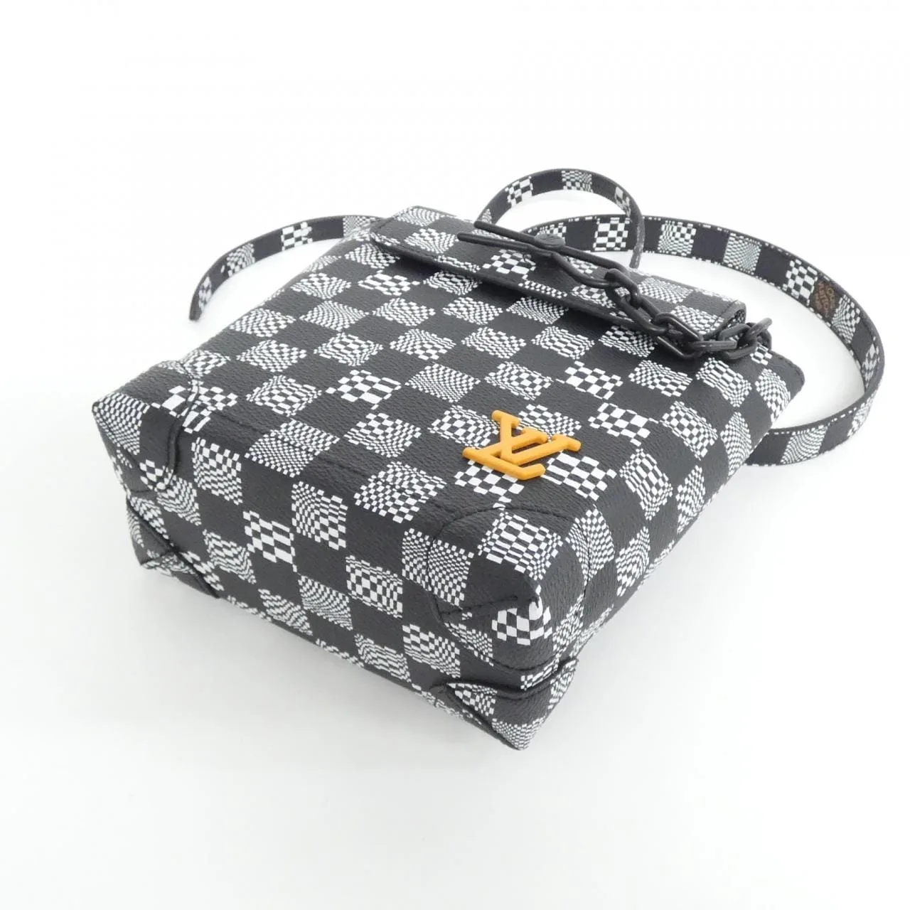 LOUIS VUITTON Steamer N60453 Shoulder Damier 黑色 Damier 中古品A - 縮圖 3