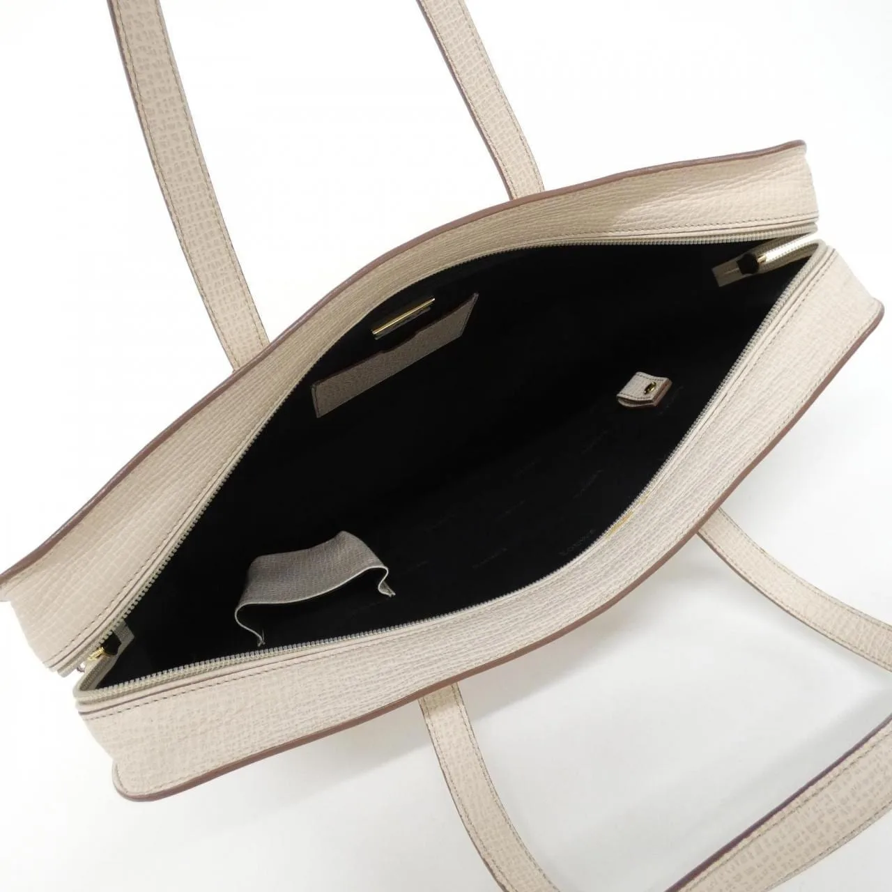 LOEWE Handbag Leather 黑色 皮革 中古品A - 縮圖 8