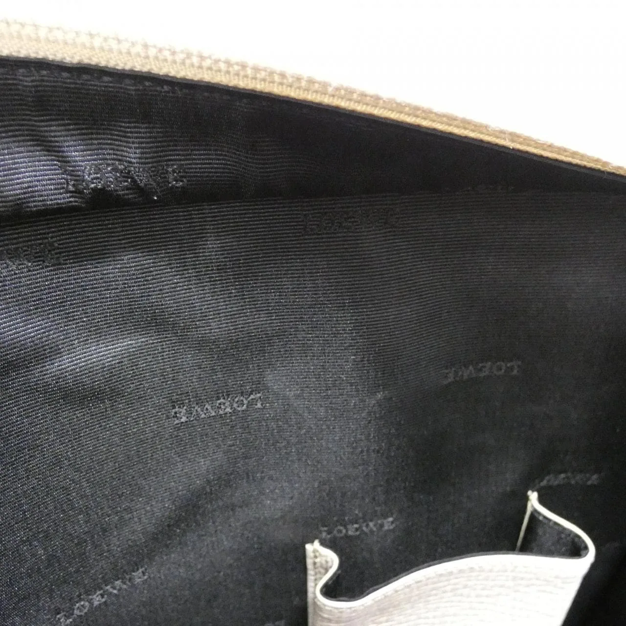 LOEWE Handbag Leather 黑色 皮革 中古品A - 縮圖 9