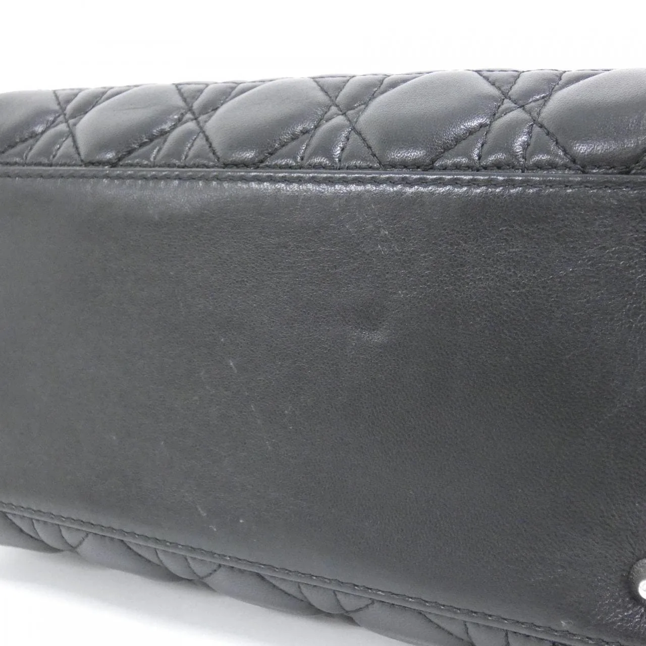 DIOR Lady Dior CAL44551 手提包 羊皮 黑色 羊皮 中古品A - 縮圖 3