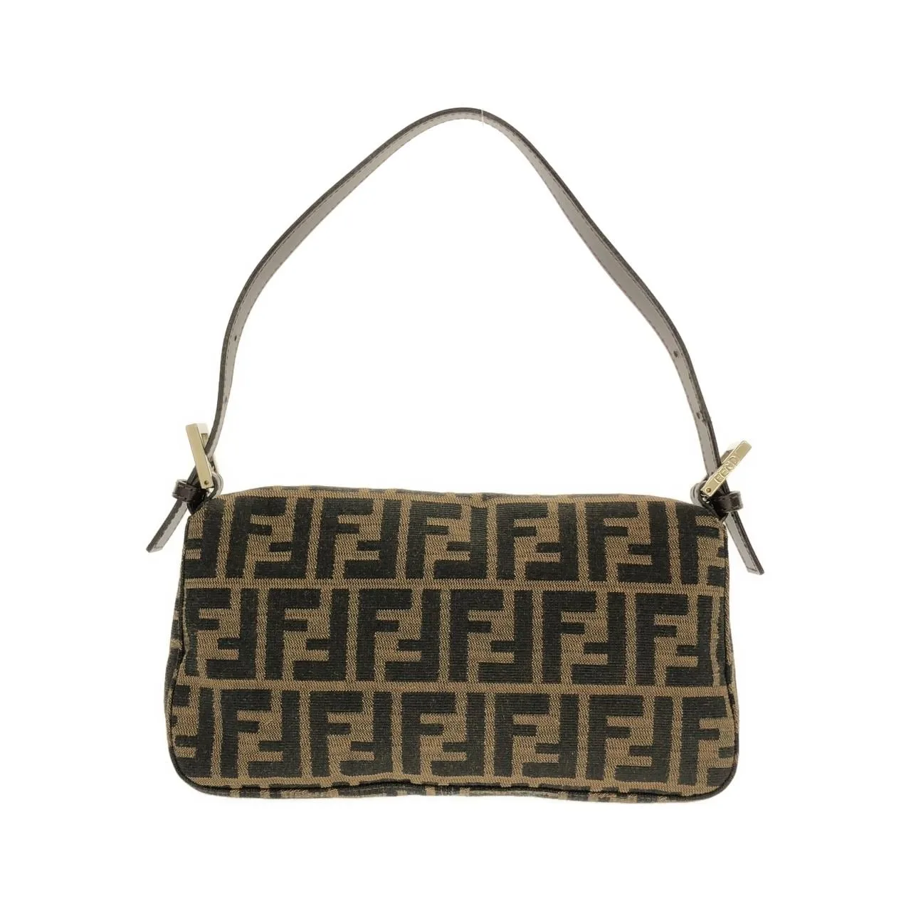 FENDI Baguette 26424 Shoulder Canvas 黑色 帆布 中古品A - 縮圖 2