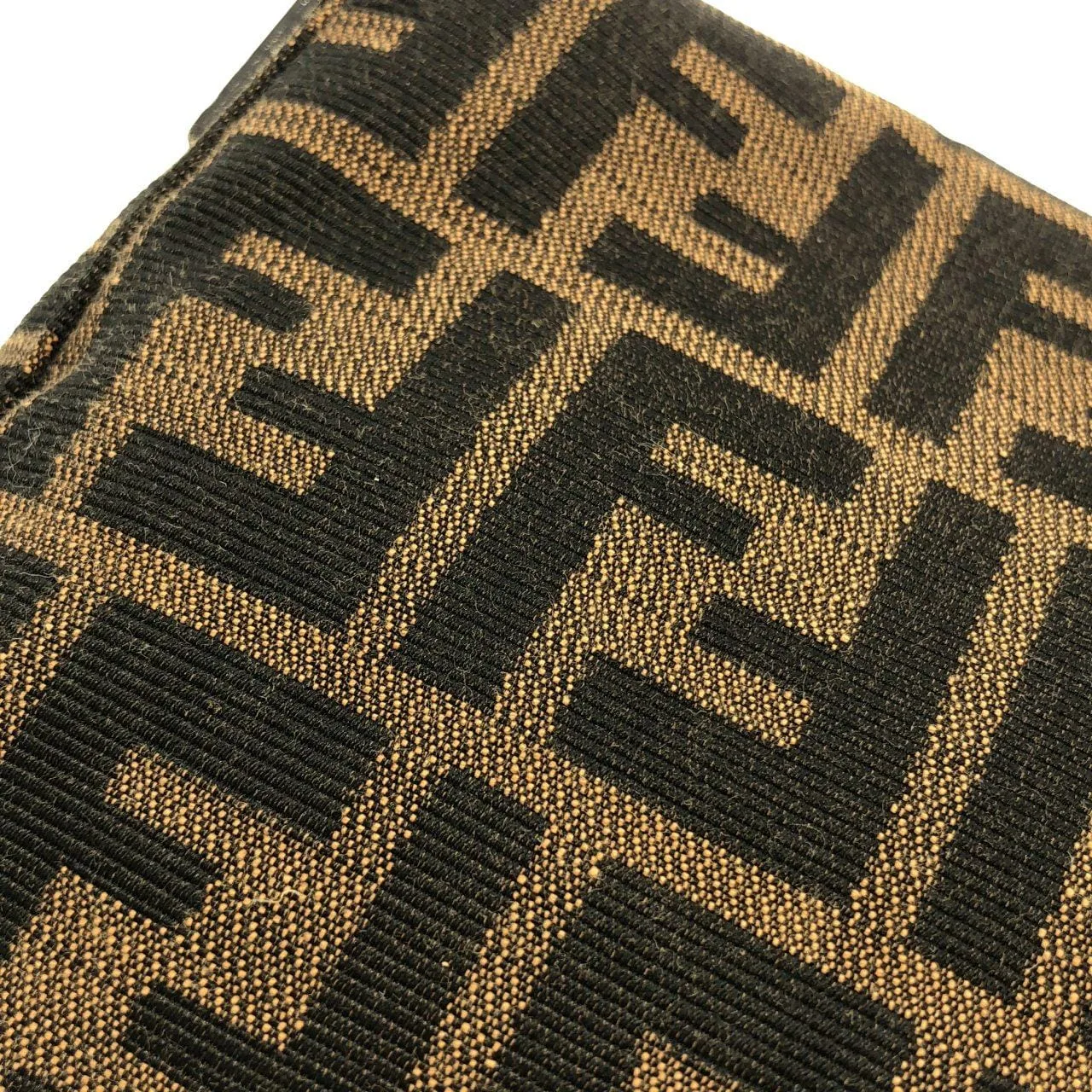 FENDI Baguette 26424 Shoulder Canvas 黑色 帆布 中古品A - 縮圖 4