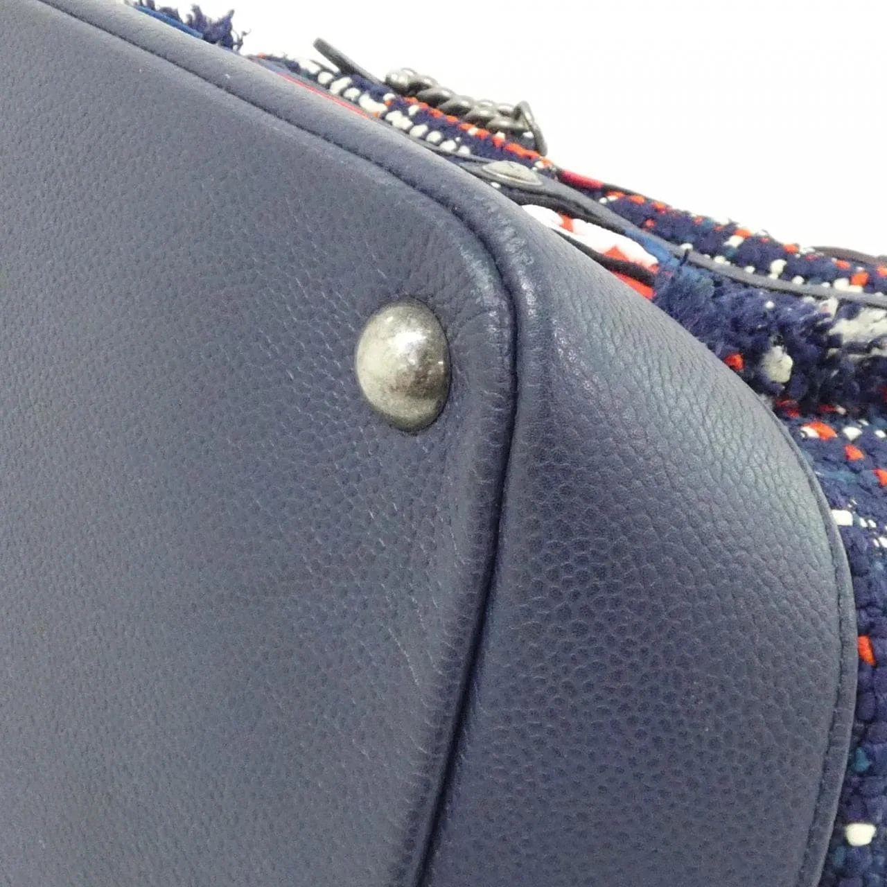 CHANEL 93310 Shoulder Caviar Leather 深藍色 Caviar Leather 中古品A - 縮圖 3