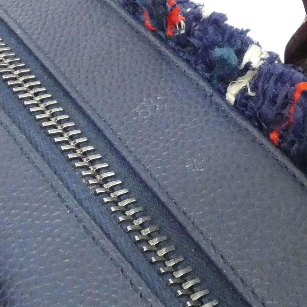 CHANEL 93310 Shoulder Caviar Leather 深藍色 Caviar Leather 中古品A - 縮圖 8