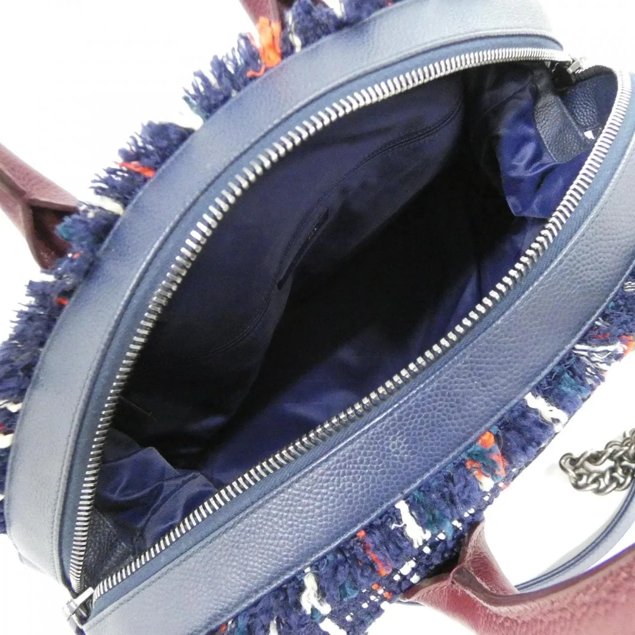 CHANEL 93310 Shoulder Caviar Leather 深藍色 Caviar Leather 中古品A - 縮圖 10