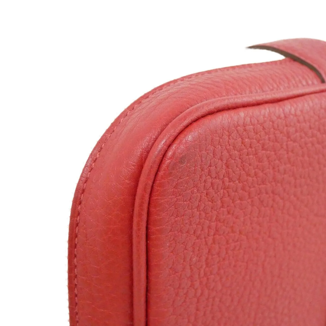 HERMES Garden Party 066781CK Tote Rouge Rank A - Thumbnail 2