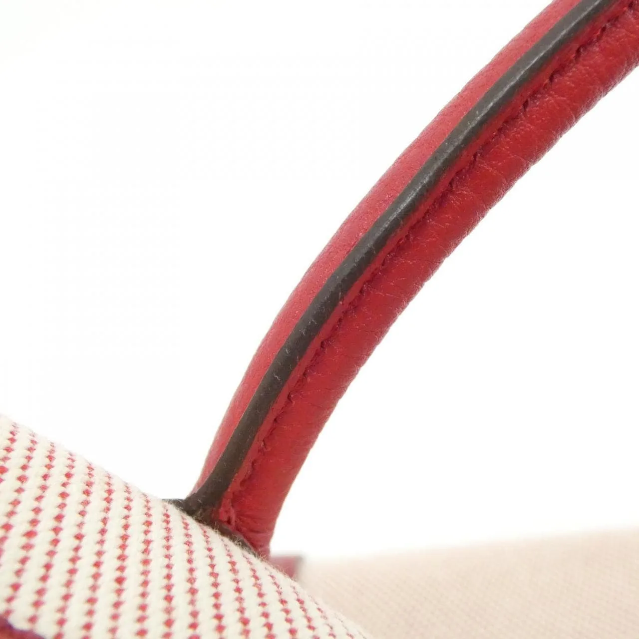 HERMES Garden Party 066781CK Tote Rouge Rank A - Thumbnail 5