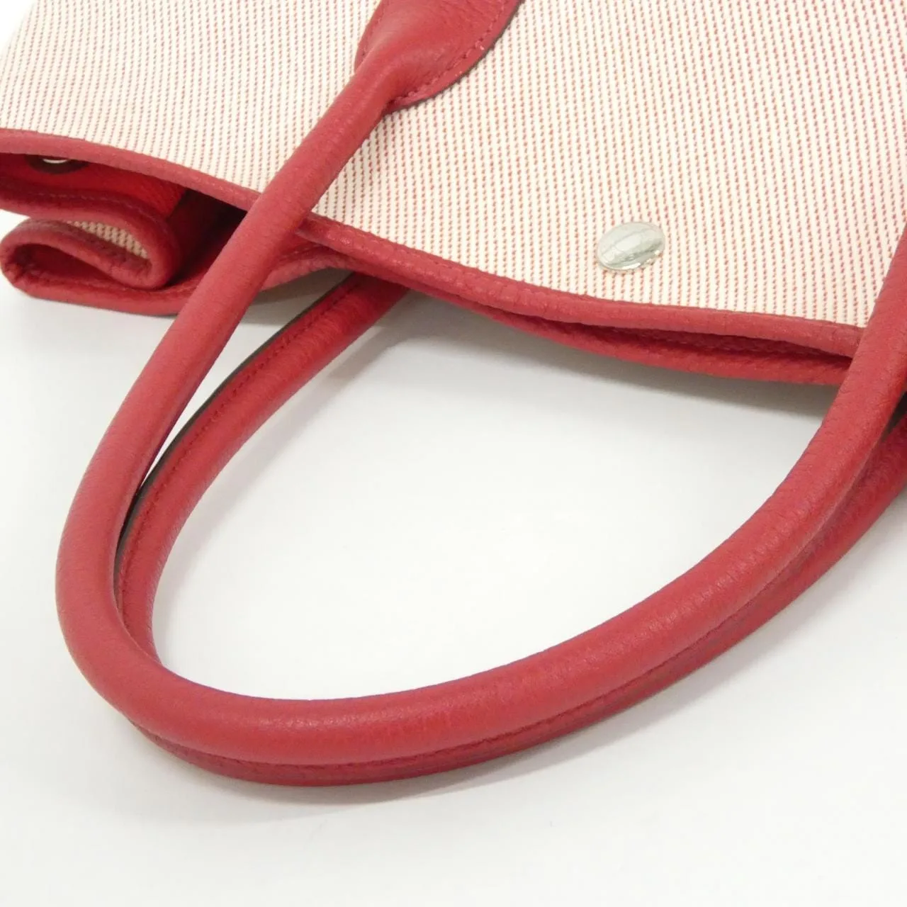 HERMES Garden Party 066781CK Tote Rouge Rank A - Thumbnail 9