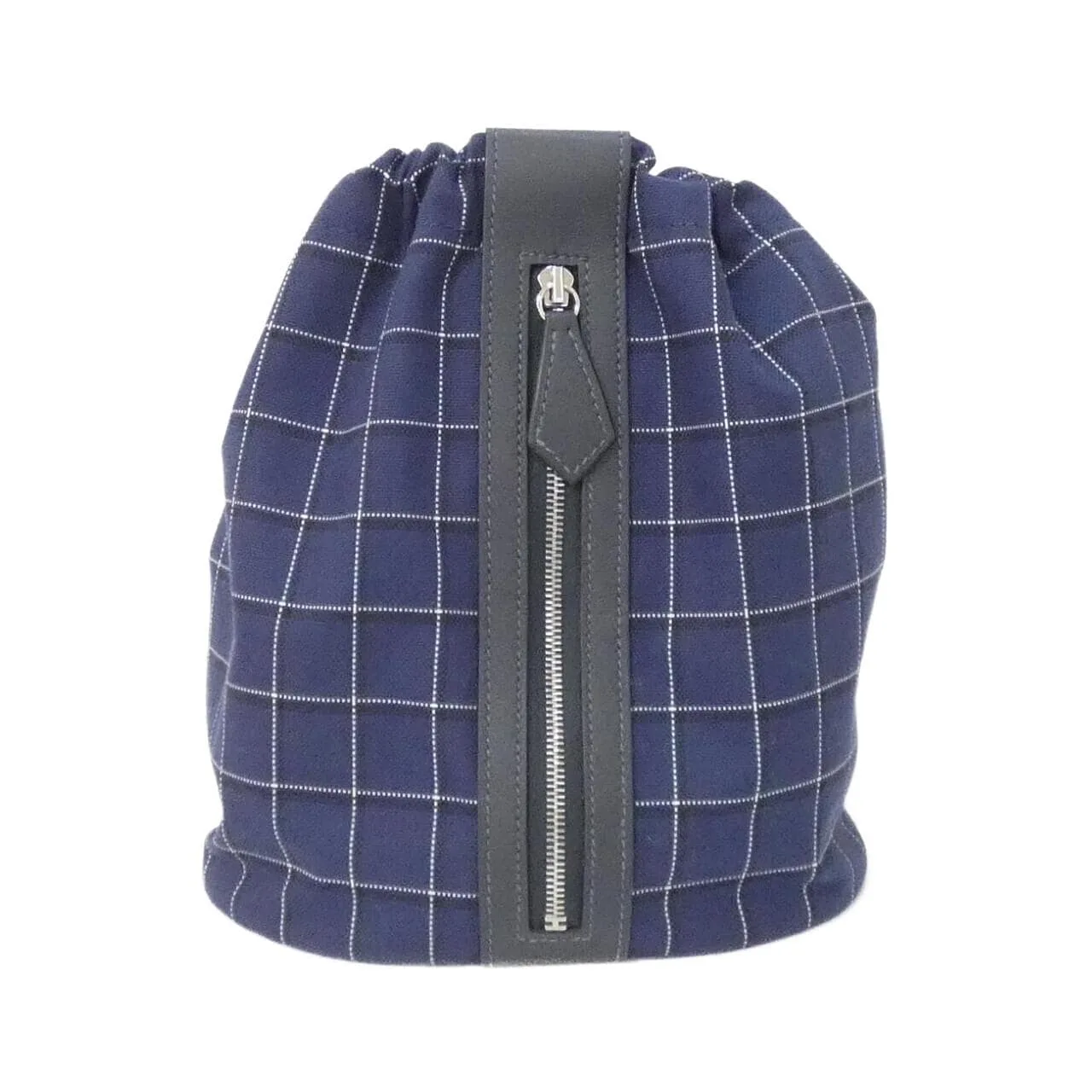 HERMES 084521CK Pouch Canvas Black