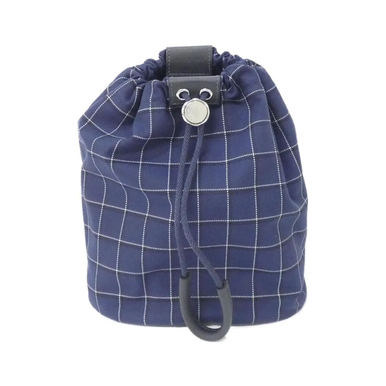 HERMES 084521CK Pouch Canvas Black Canvas Rank A - Thumbnail 2