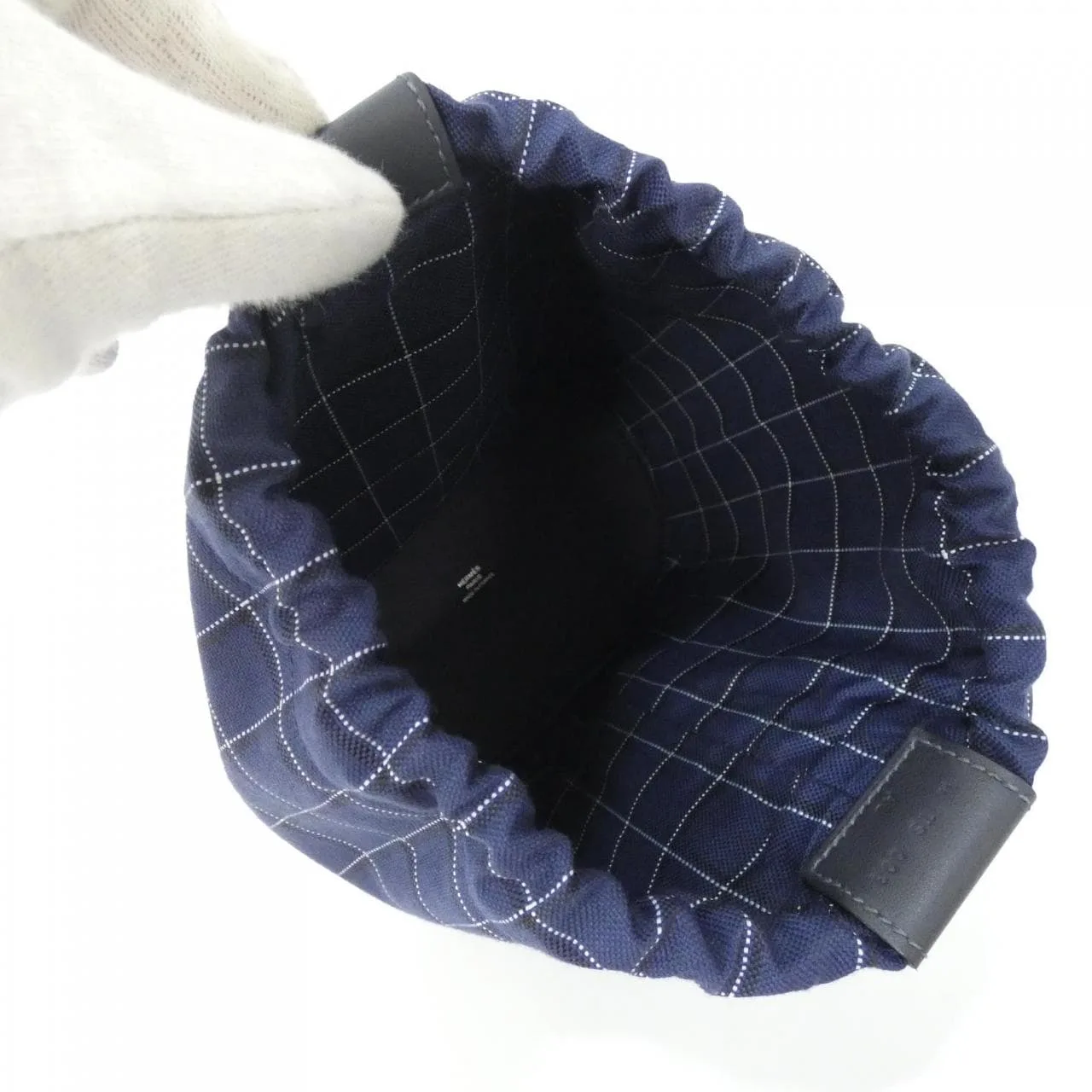 HERMES 084521CK Pouch Canvas Black Canvas Rank A - Thumbnail 6