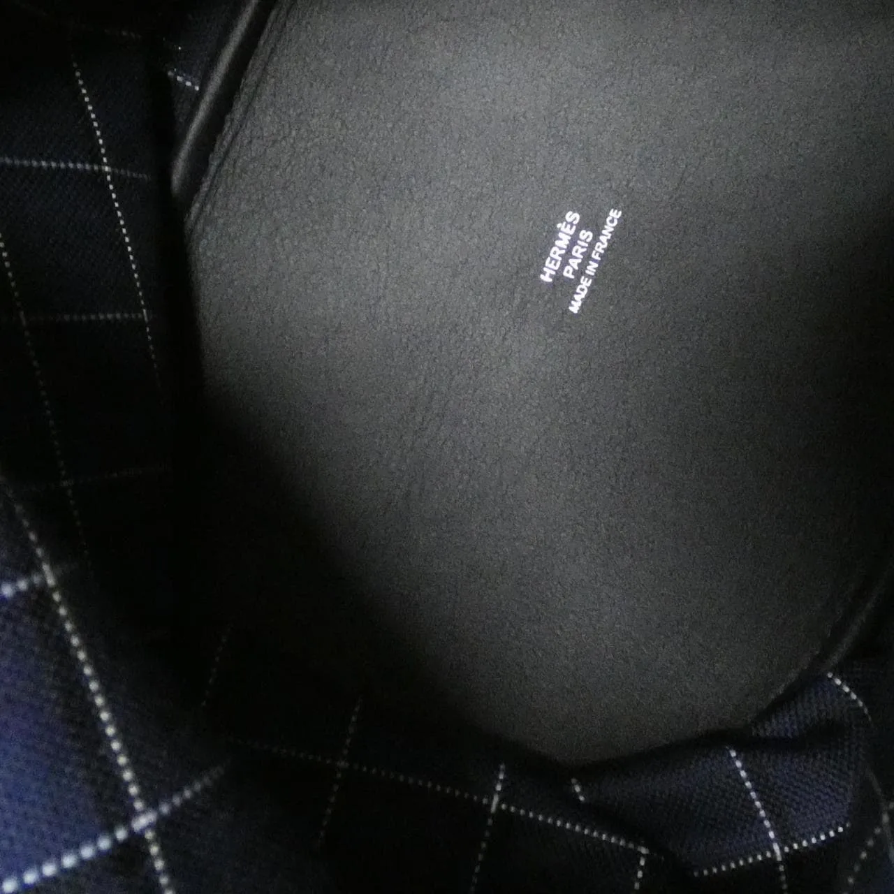 HERMES 084521CK Pouch Canvas Black Canvas Rank A - Thumbnail 7