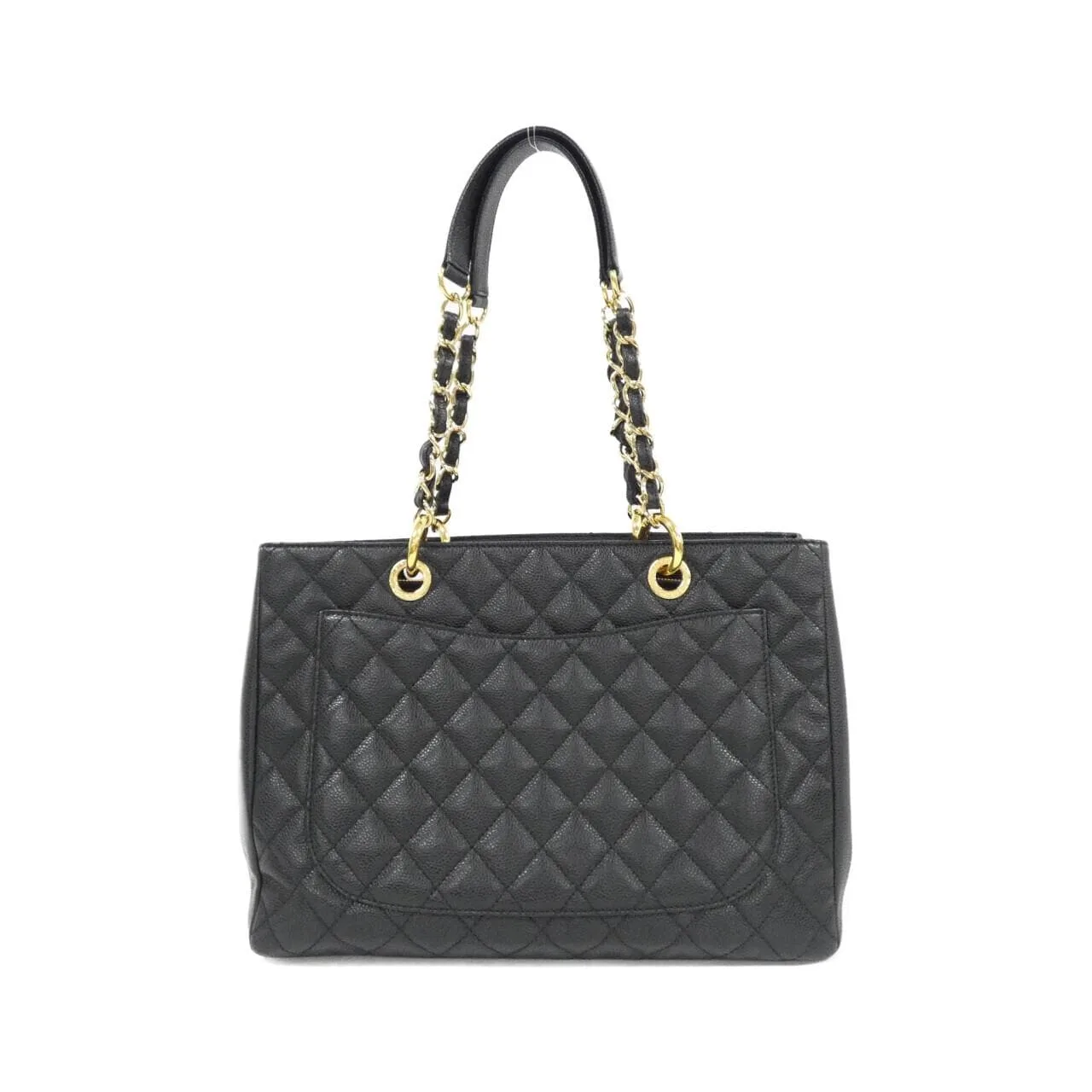 CHANEL 50995 Shoulder Grained Calfskin 黑色 荔枝紋牛皮 中古品A - 縮圖 2