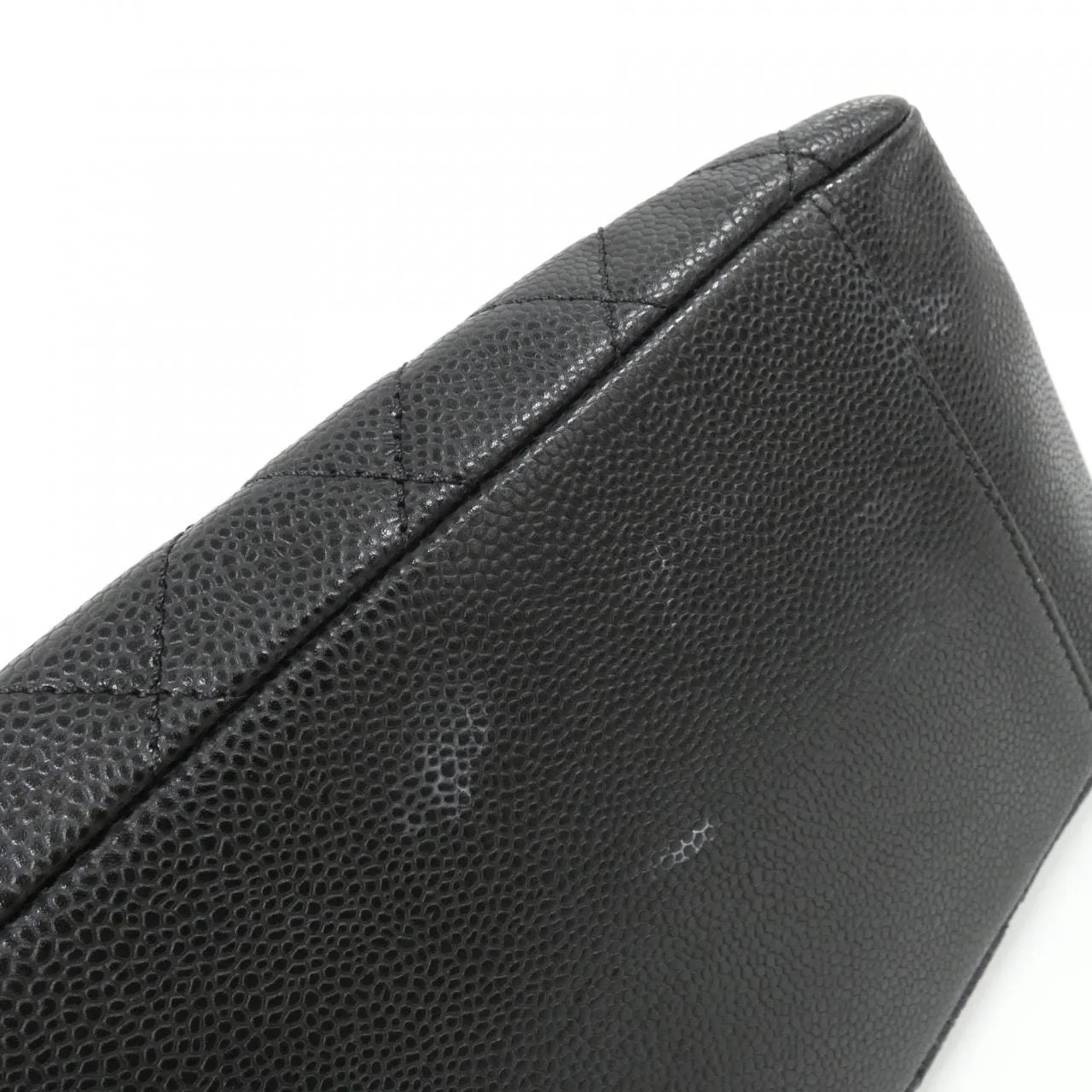 CHANEL 50995 Shoulder Grained Calfskin 黑色 荔枝紋牛皮 中古品A - 縮圖 3