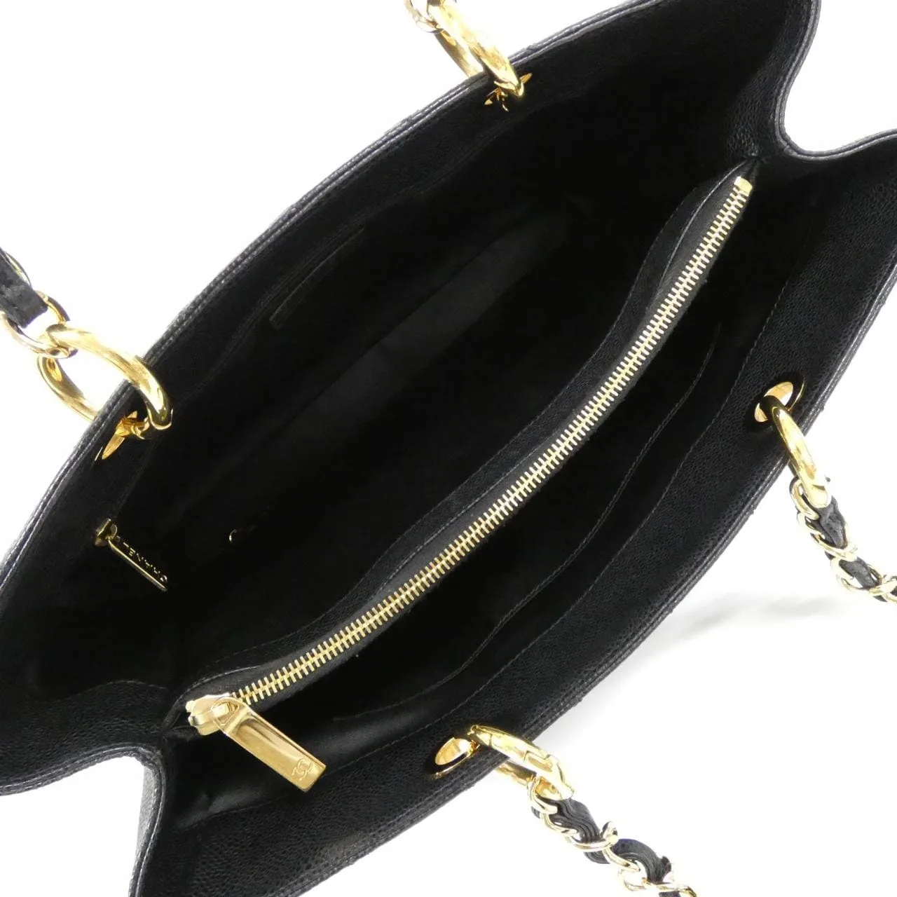 CHANEL 50995 Shoulder Grained Calfskin 黑色 荔枝紋牛皮 中古品A - 縮圖 9