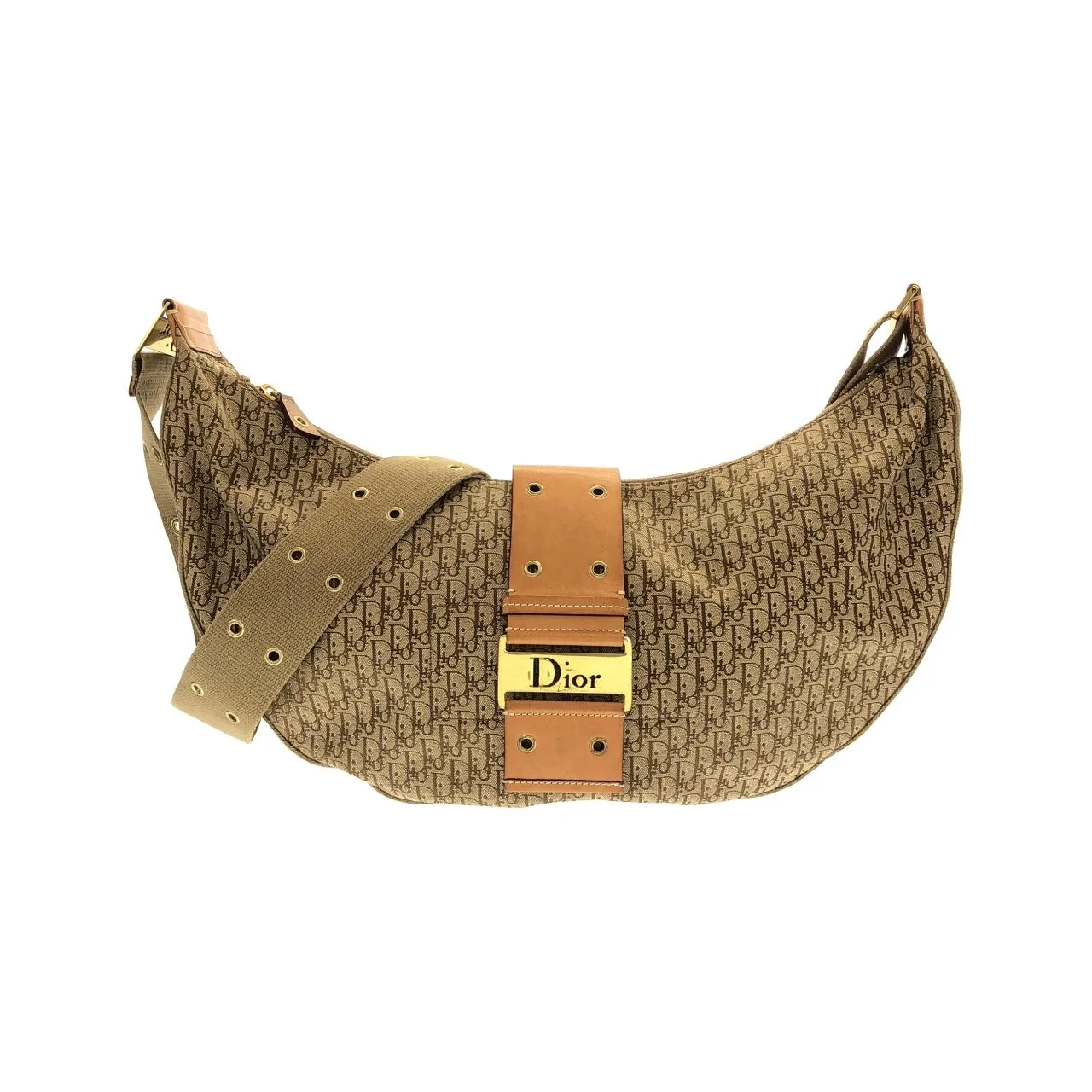 DIOR 肩背包 帆布 Beige