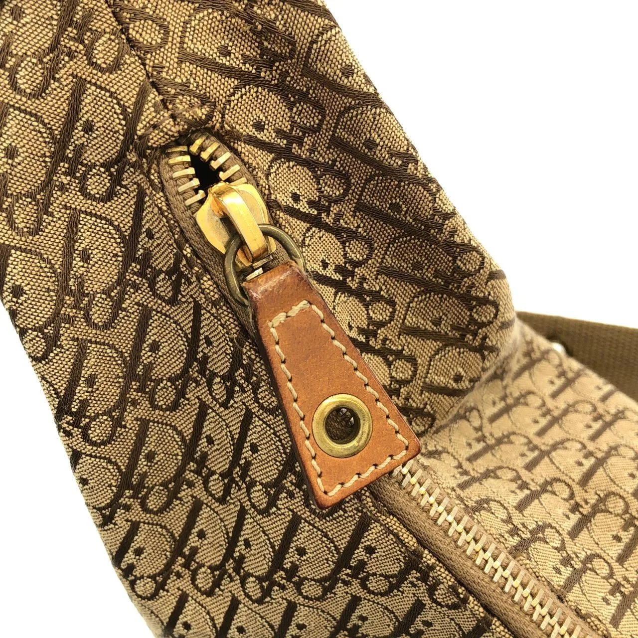 DIOR 肩背包 帆布 米色 帆布 中古品B - 縮圖 5