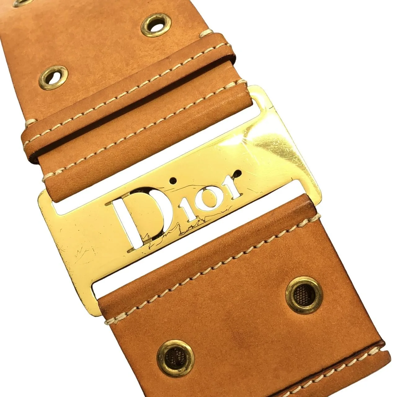 DIOR 肩背包 帆布 米色 帆布 中古品B - 縮圖 6