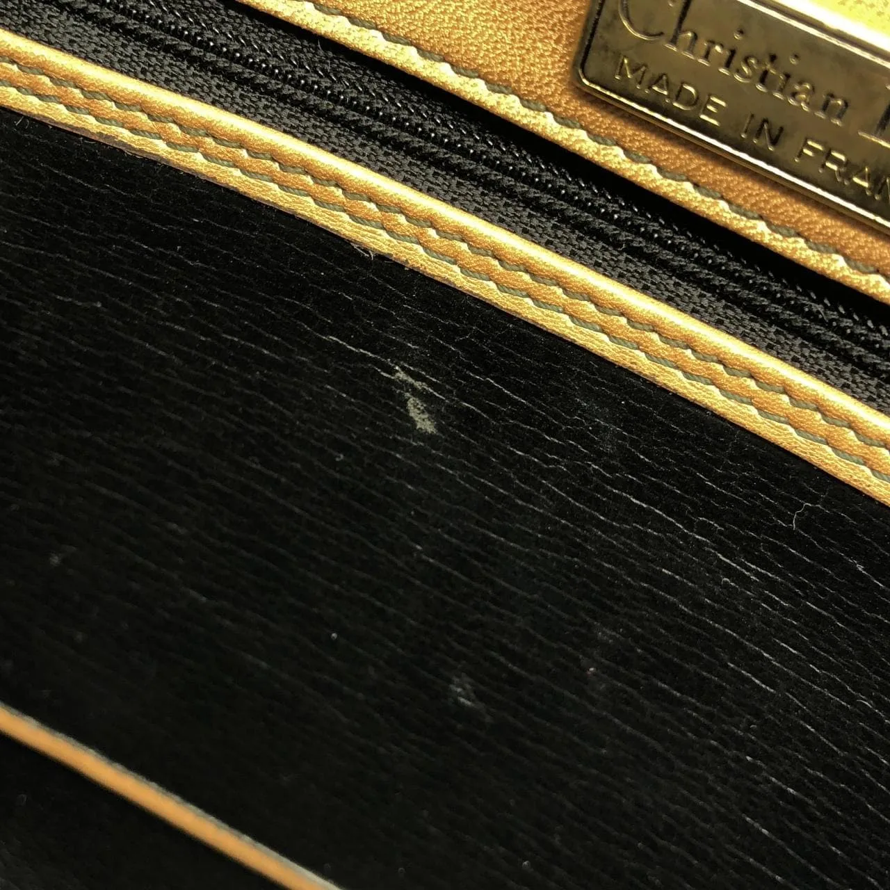 DIOR 肩背包 皮革 金色 皮革 中古品B - 縮圖 10