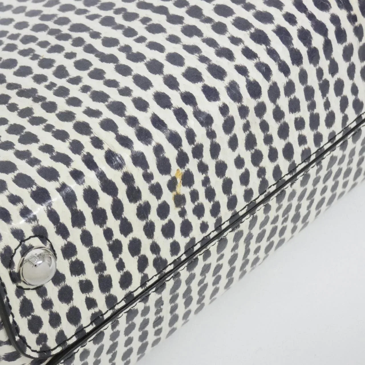 DIOR M1061PAYS 手提包 蟒蛇皮 黑色 蟒蛇皮 中古品B - 縮圖 3