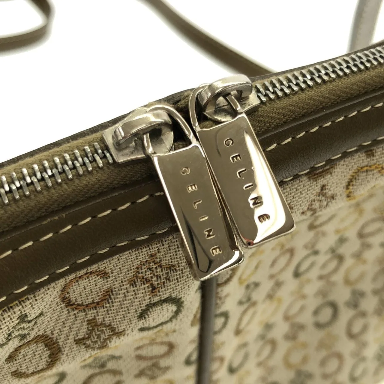 CELINE Shoulder Canvas 黑色 帆布 中古品A - 縮圖 4