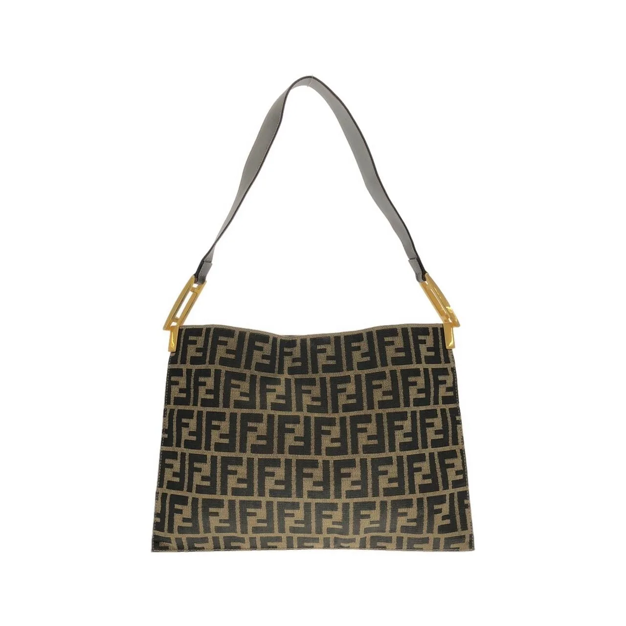 FENDI 26477 Shoulder Canvas Black