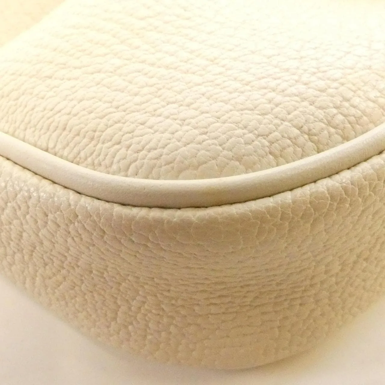 LOUIS VUITTON M91774 Handbag Leather 白色 皮革 中古品B - 縮圖 3