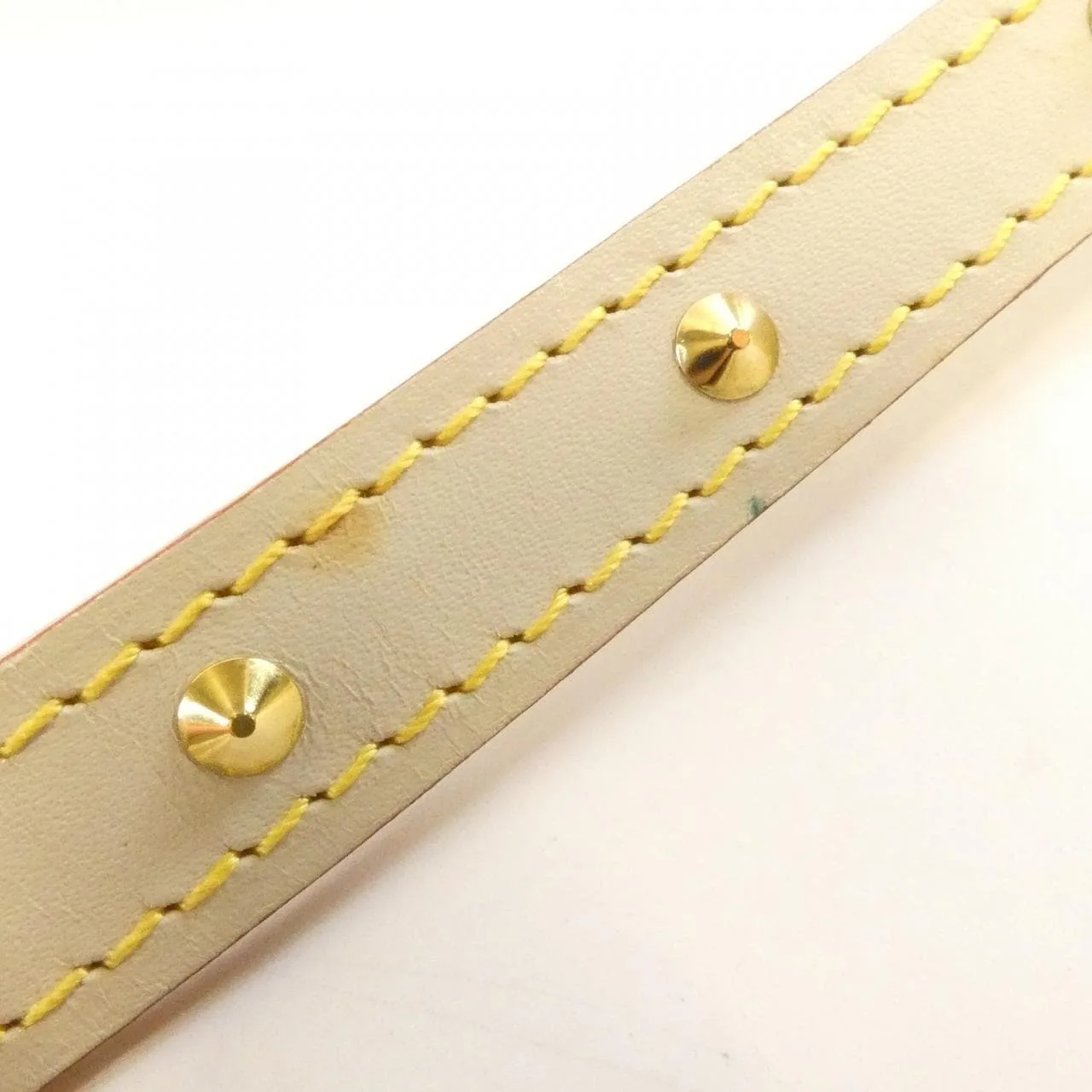 LOUIS VUITTON M91774 Handbag Leather 白色 皮革 中古品B - 縮圖 7