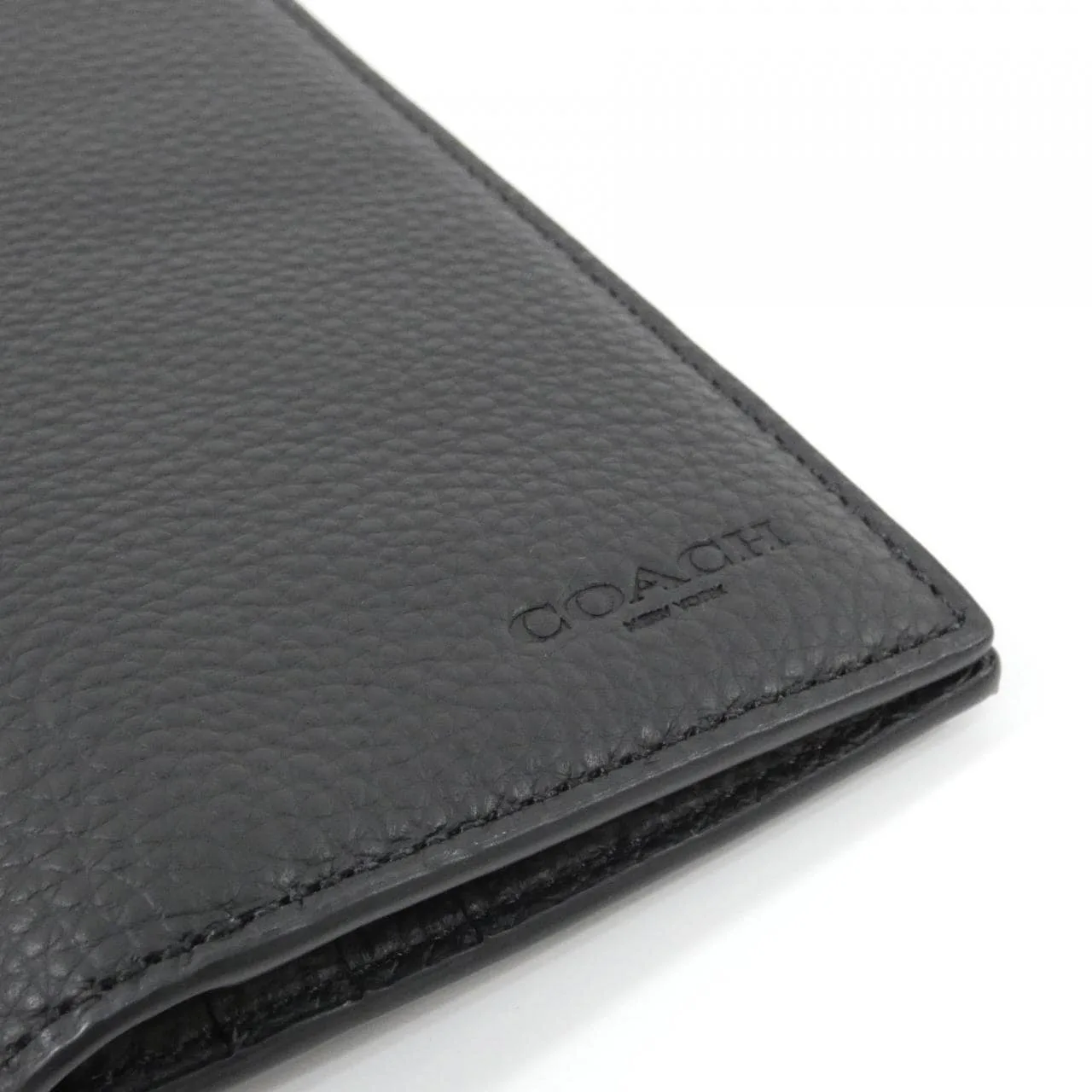 COACH 91807 Wallet Leather Black Leather New - Thumbnail 3