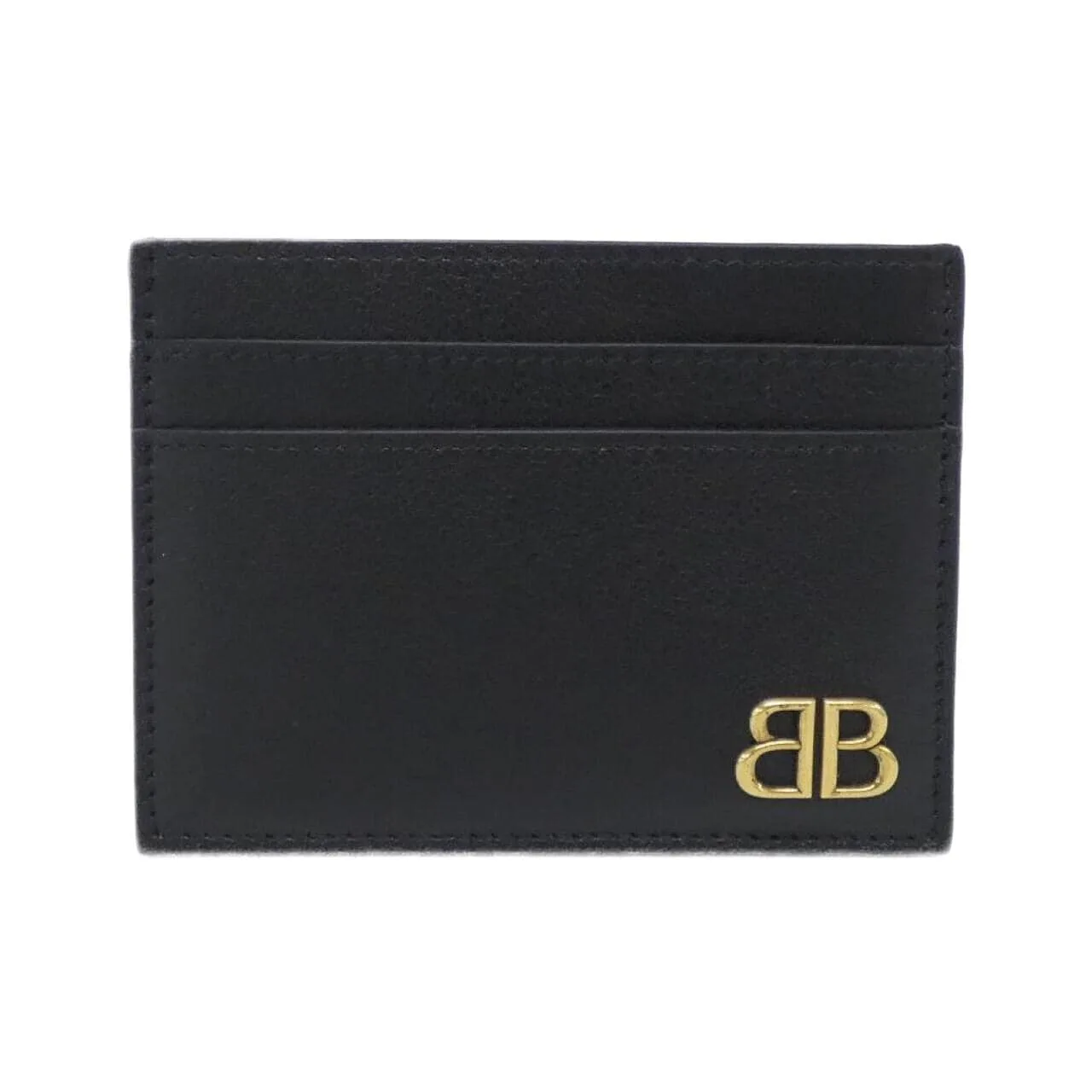 BALENCIAGA 766547 2ABXL Card Case Leather Black