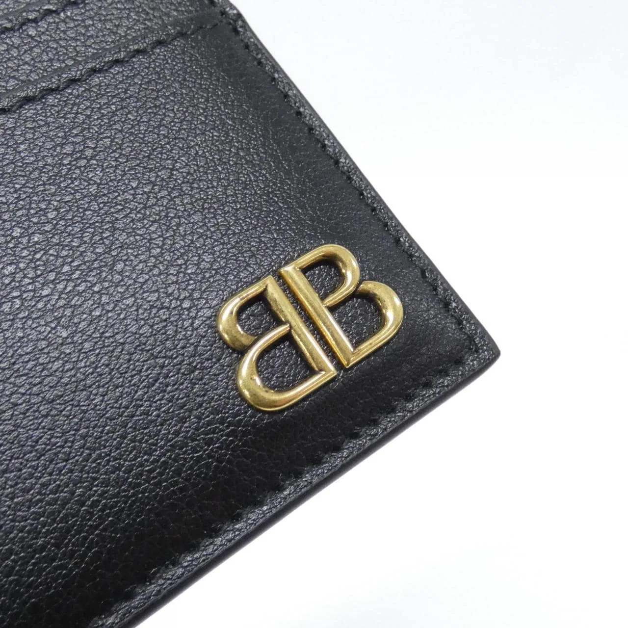 BALENCIAGA 766547 2ABXL Card Case Leather Black Leather New - Thumbnail 3