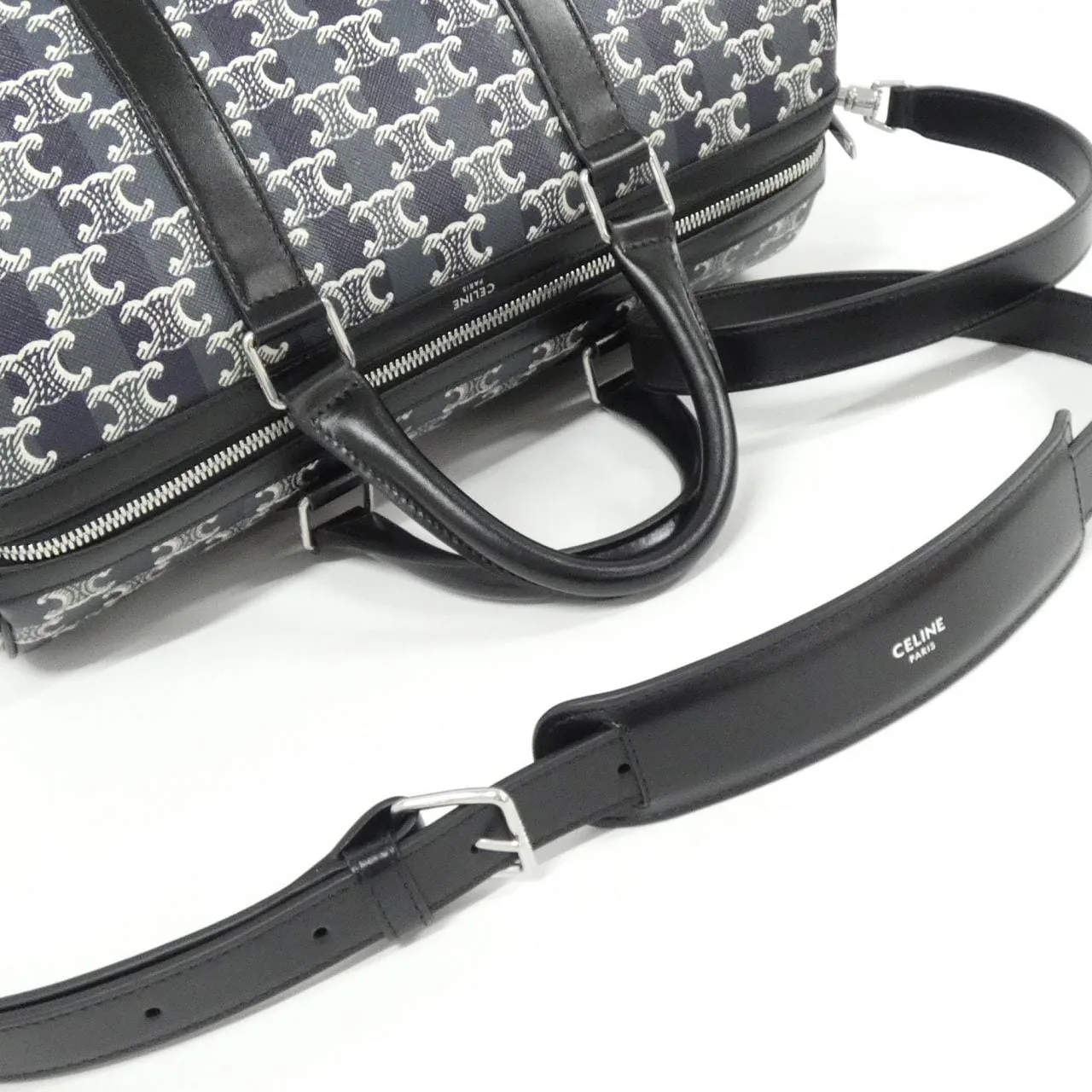 CELINE Cabas 118552GUL Boston Canvas 黑色 帆布 新品 - 縮圖 4