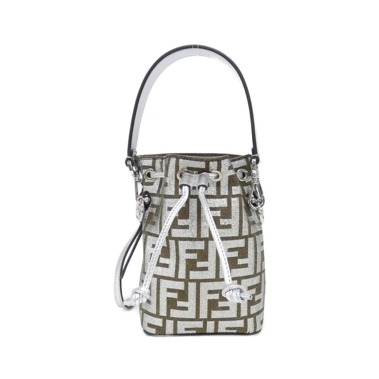 FENDI 8BS010 APKV Handbag Canvas Black