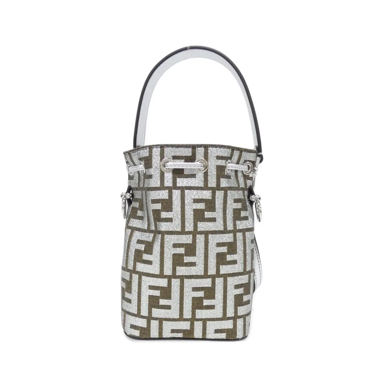 FENDI 8BS010 APKV Handbag Canvas Black Canvas New - Thumbnail 2