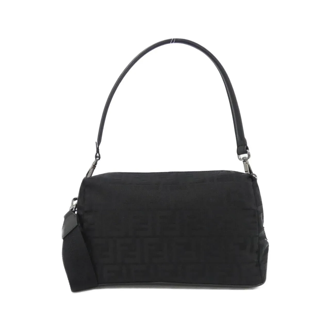 FENDI Baguette 7VA672 AVC6 Handbag Nylon Black