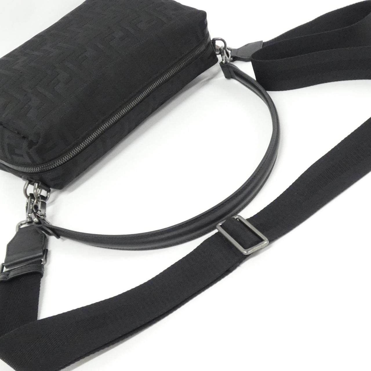 FENDI Baguette 7VA672 AVC6 Handbag Nylon 4