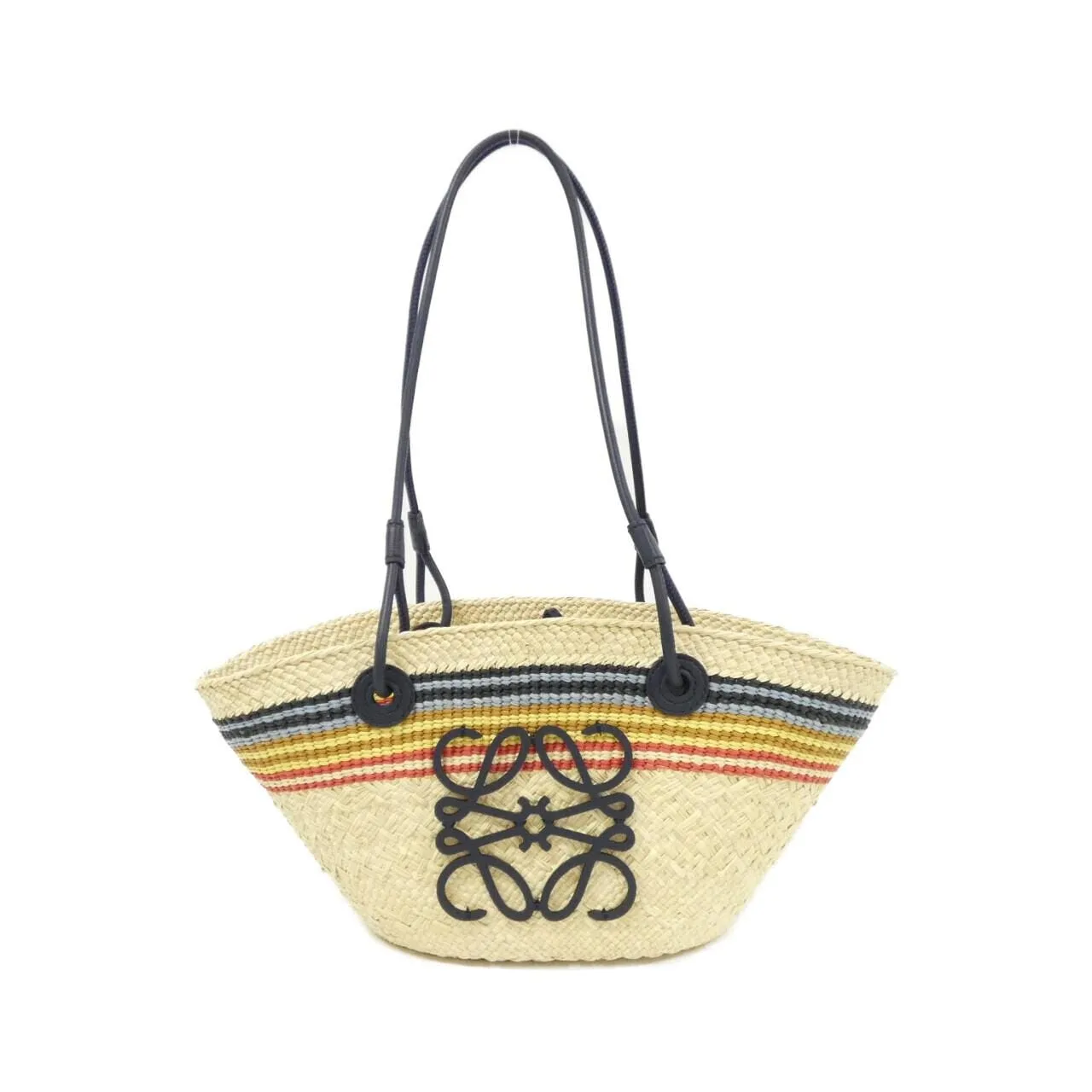 LOEWE Basket A223P65X45 Handbag Lambskin Black