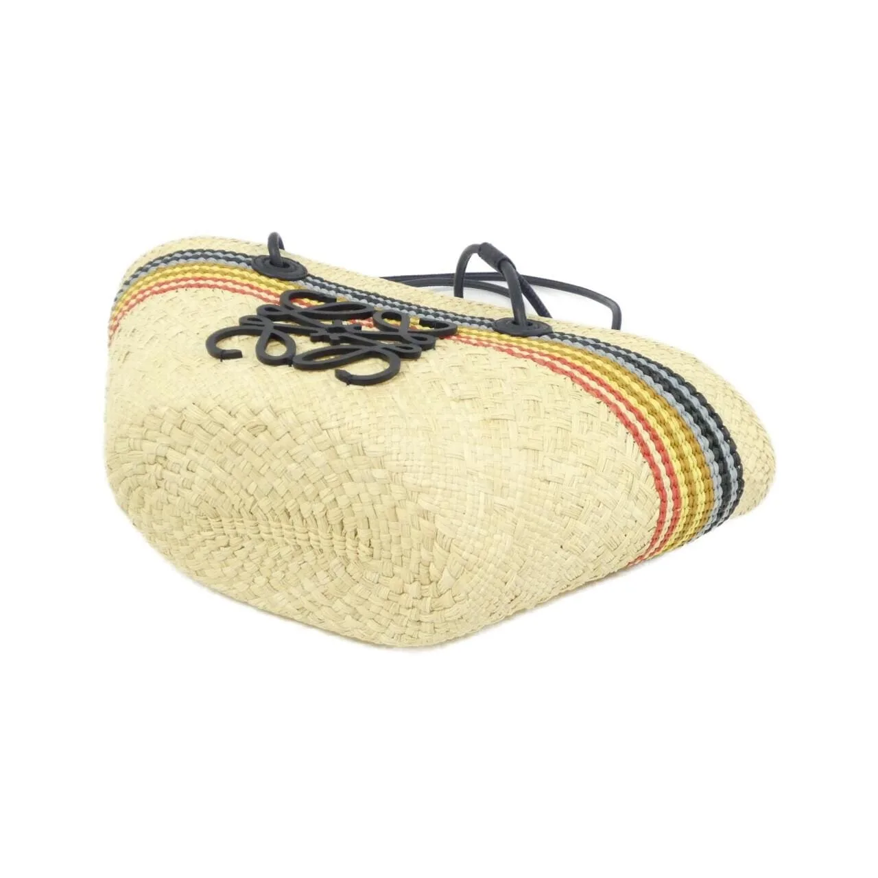 LOEWE Basket A223P65X45 Handbag Lambskin 黑色 羊皮 新品 - 縮圖 3